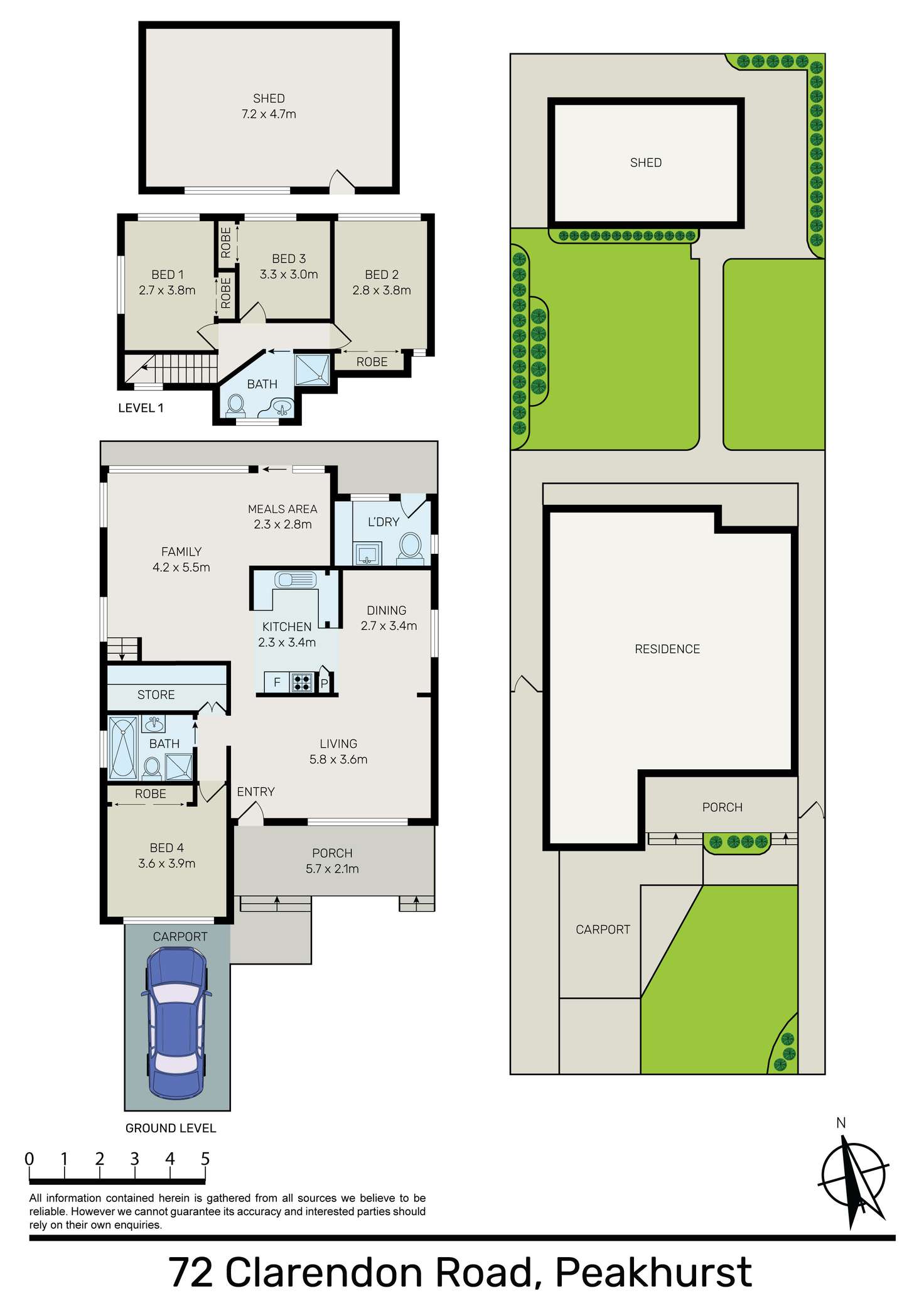 Floorplan of Homely house listing, 72 Clarendon Road, Peakhurst NSW 2210