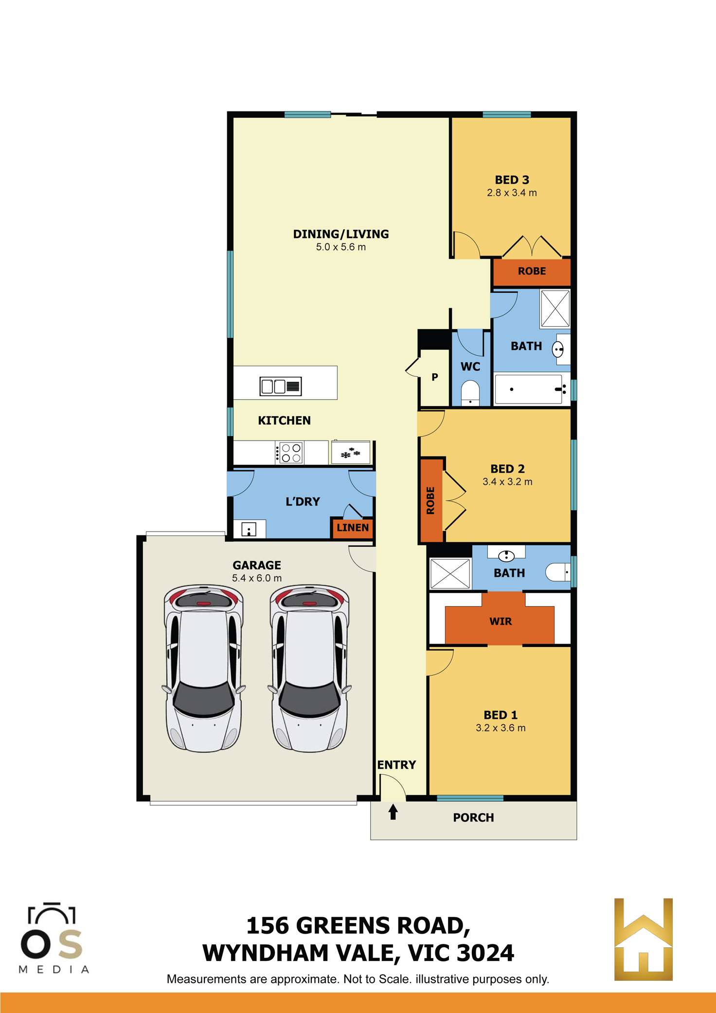Floorplan of Homely house listing, 156 Greens Road, Wyndham Vale VIC 3024