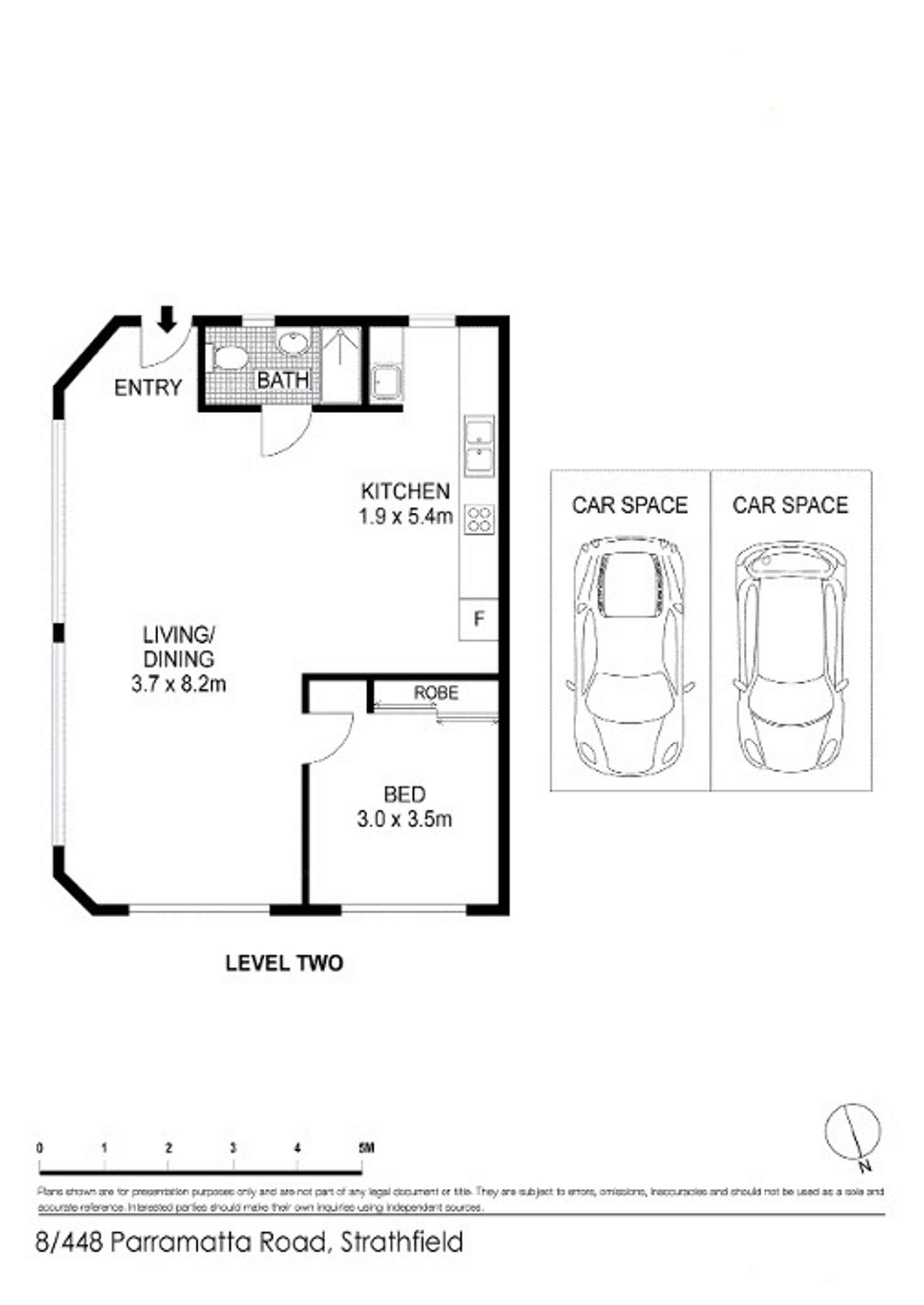 Floorplan of Homely apartment listing, 8/448-458 Parramatta Road, Strathfield NSW 2135