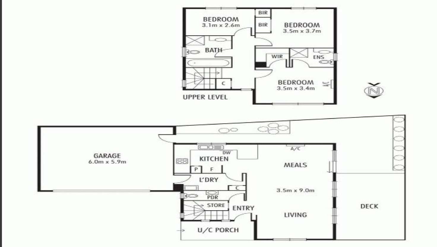 Floorplan of Homely townhouse listing, 3/10 Governor Close, Tarneit VIC 3029