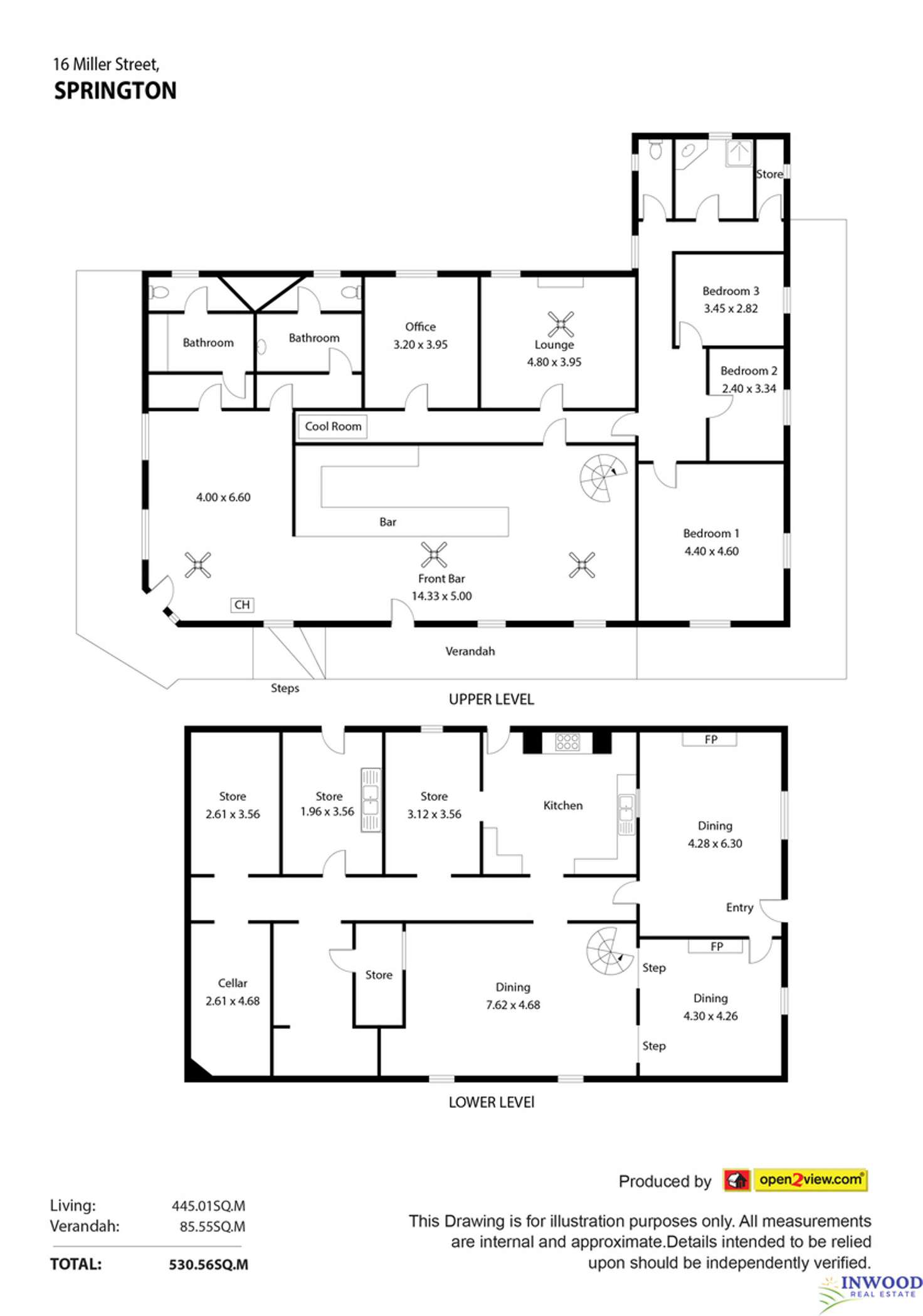 Floorplan of Homely house listing, 16 Miller Street, Springton SA 5235