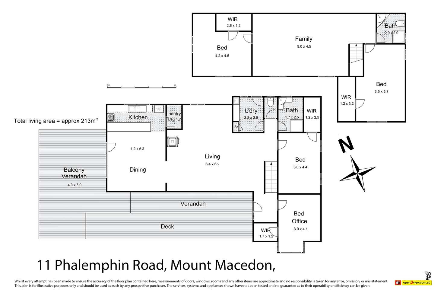 Floorplan of Homely house listing, 11 Phalemphin Road, Mount Macedon VIC 3441