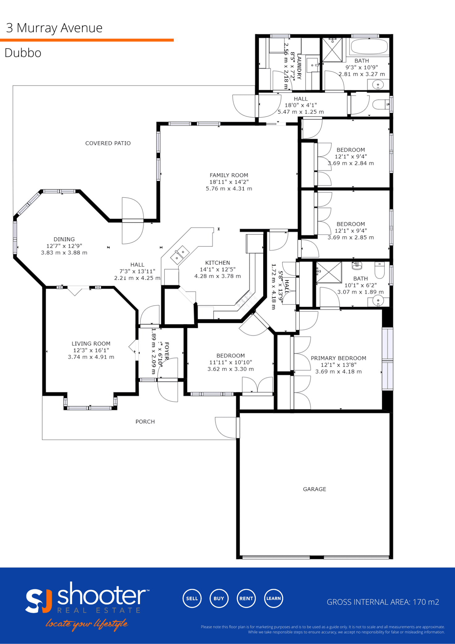 Floorplan of Homely house listing, 3 Murray Avenue, Dubbo NSW 2830