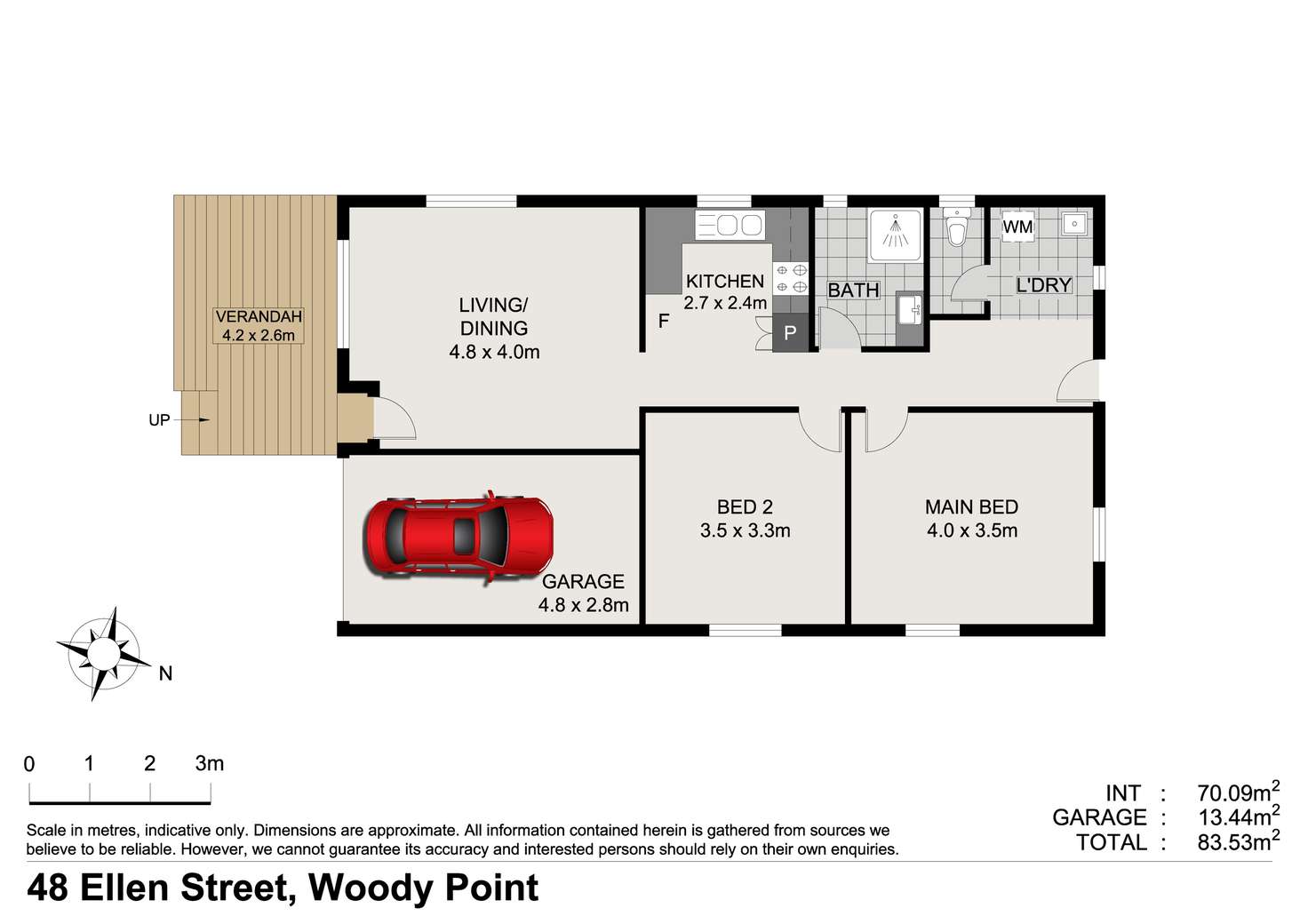 Floorplan of Homely house listing, 48 Ellen Street, Woody Point QLD 4019