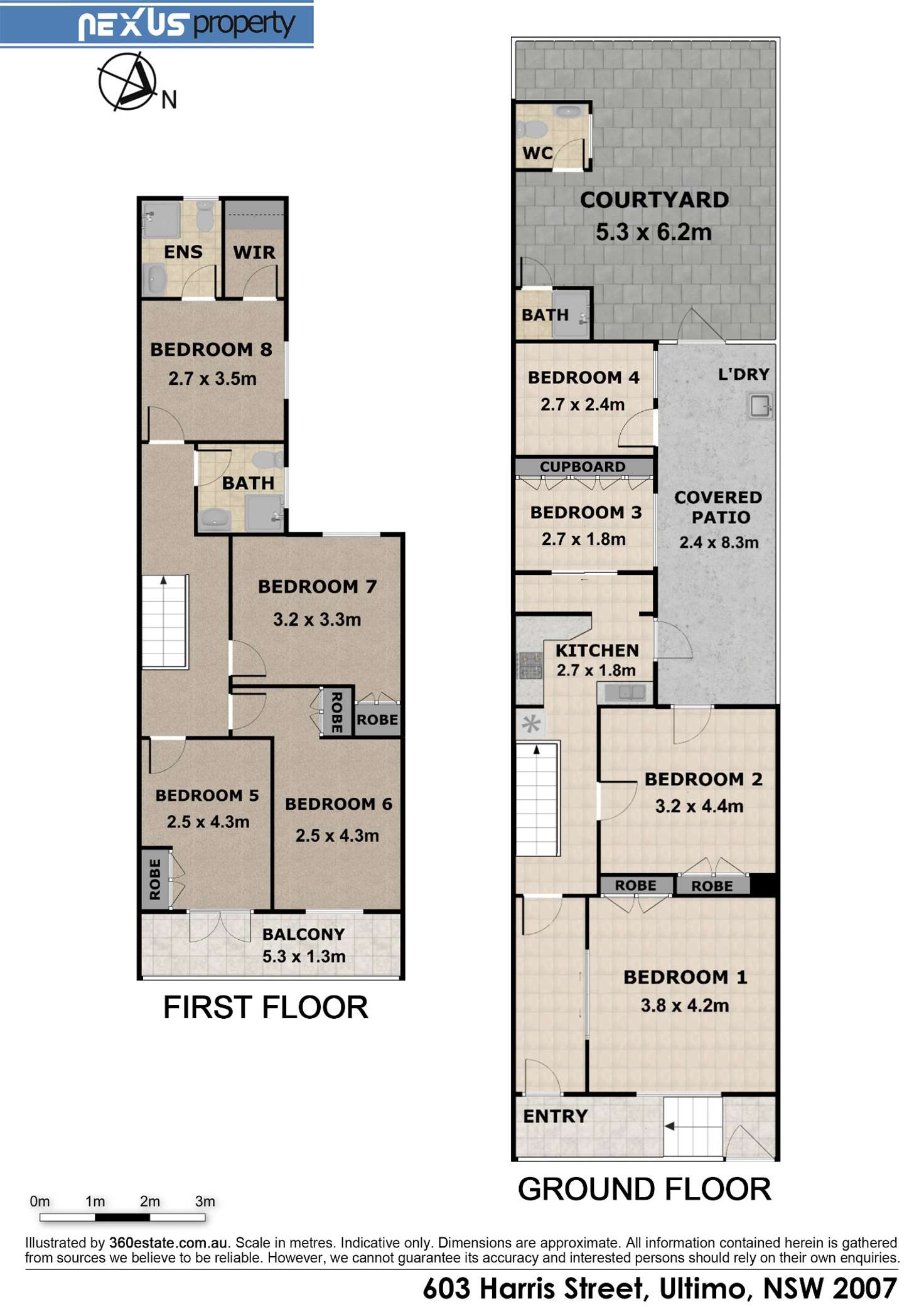 Floorplan of Homely semiDetached listing, 603 Harris Street, Ultimo NSW 2007