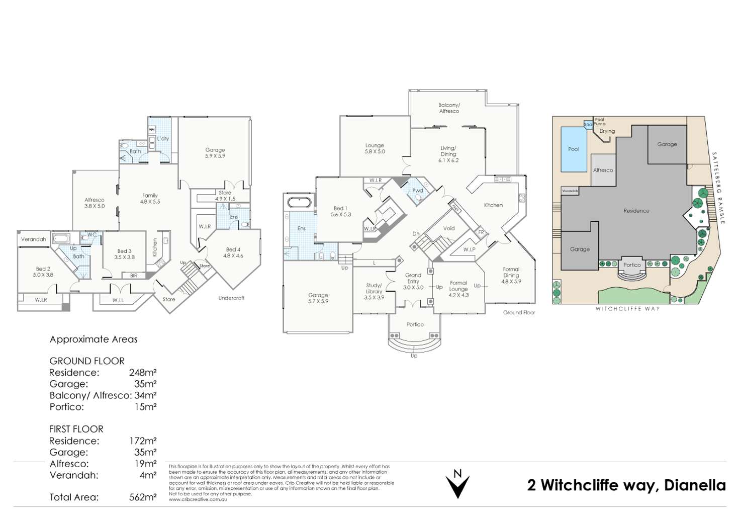 Floorplan of Homely house listing, 2 Witchcliffe Way, Dianella WA 6059