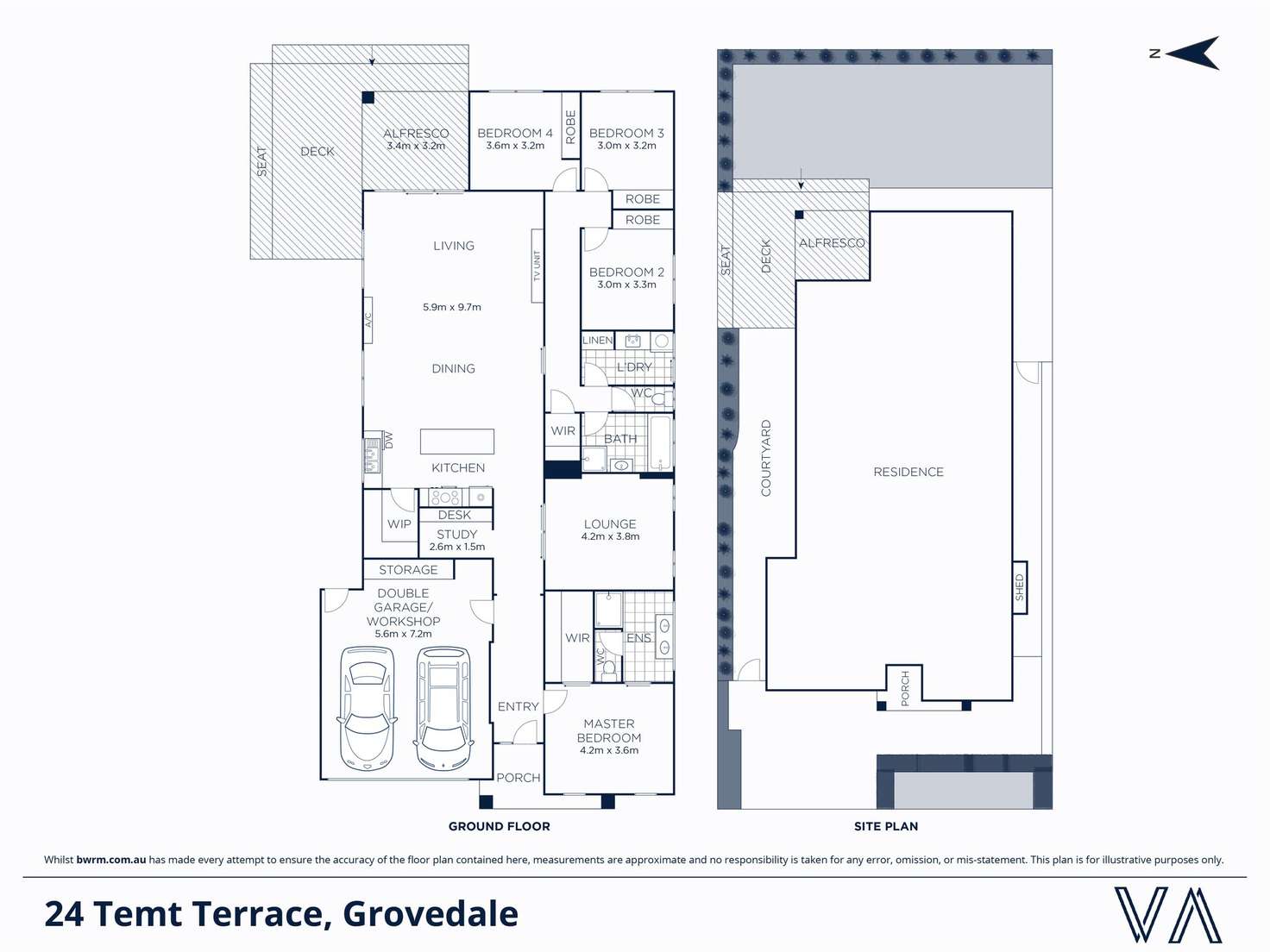Floorplan of Homely house listing, 24 Temt Terrace, Grovedale VIC 3216