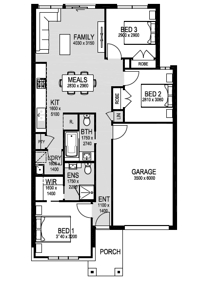 Floorplan of Homely house listing, Lot 1033 Rambler Blvd, Tarneit VIC 3029