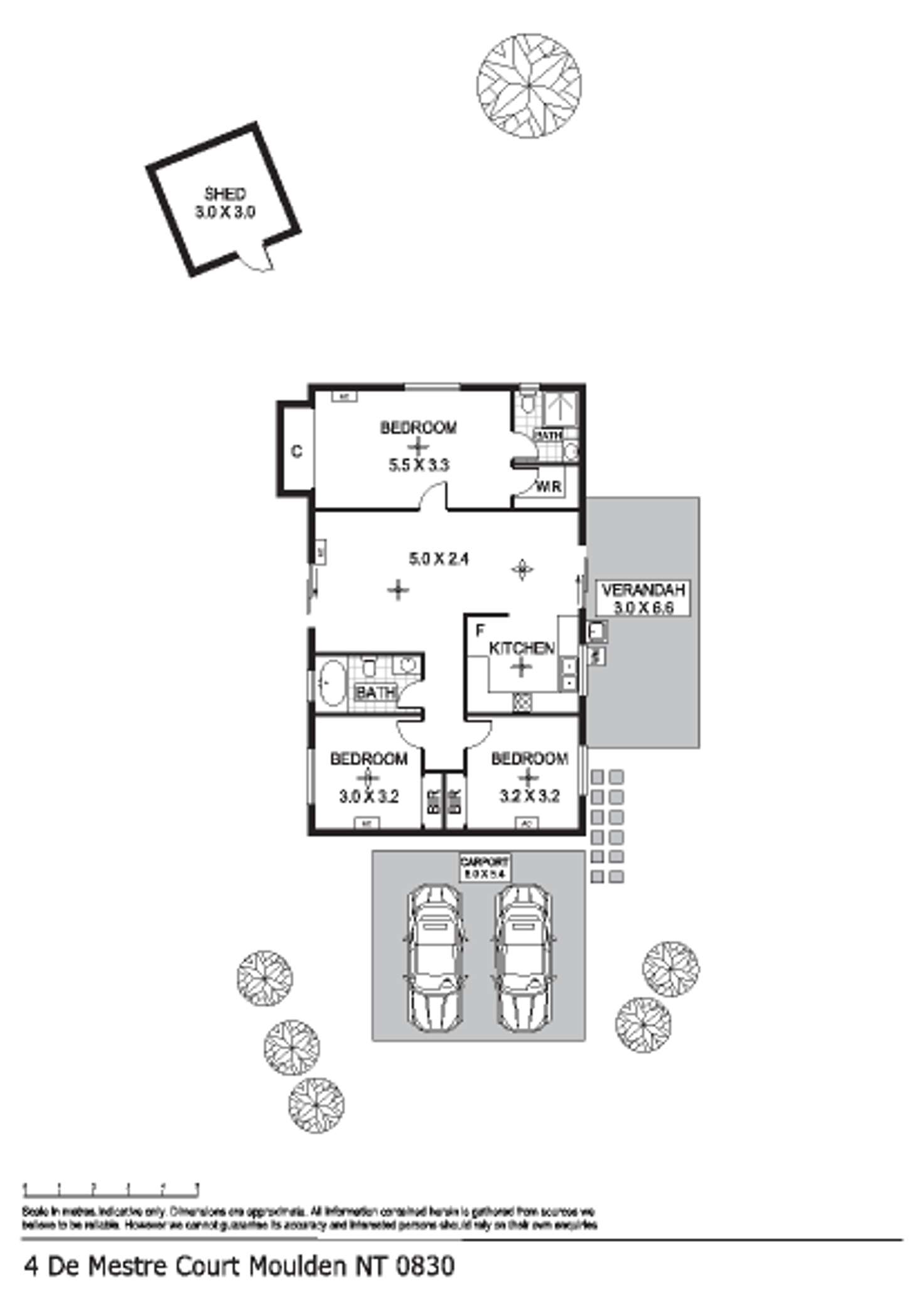 Floorplan of Homely house listing, 4 Demestre Court, Moulden NT 830