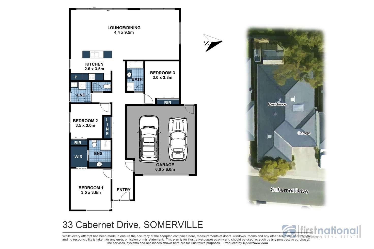 Floorplan of Homely unit listing, 33 Cabernet Drive, Somerville VIC 3912