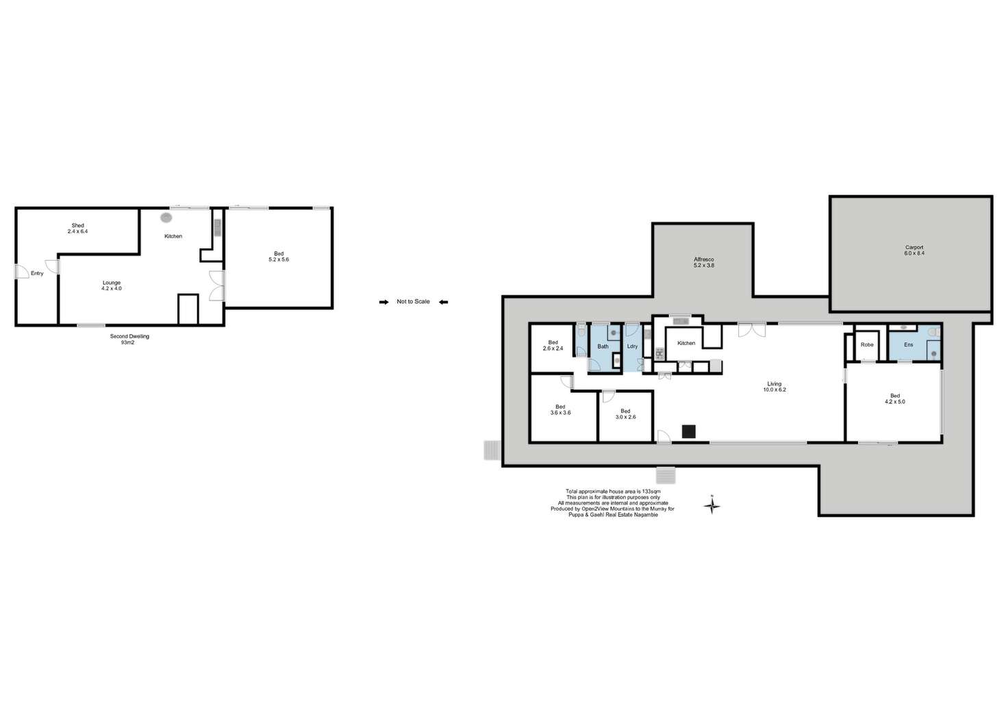 Floorplan of Homely acreageSemiRural listing, 4143 BENDIGO-MURCHISON ROAD, Rushworth VIC 3612