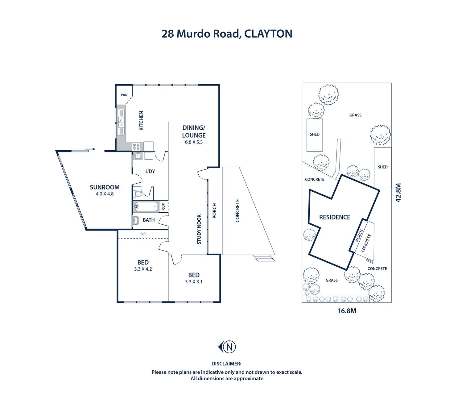 Floorplan of Homely house listing, 28 Murdo Road, Clayton VIC 3168