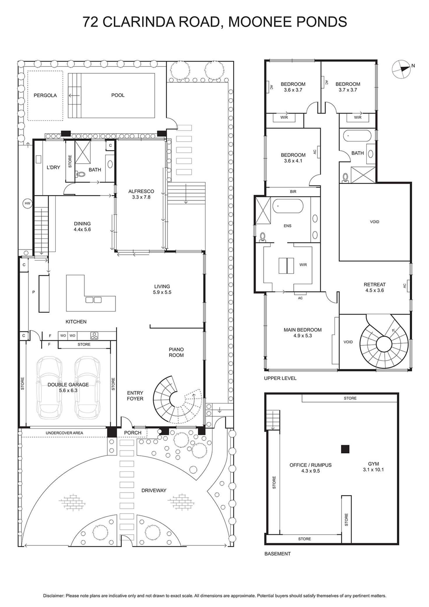 Floorplan of Homely house listing, 72 Clarinda Road, Moonee Ponds VIC 3039
