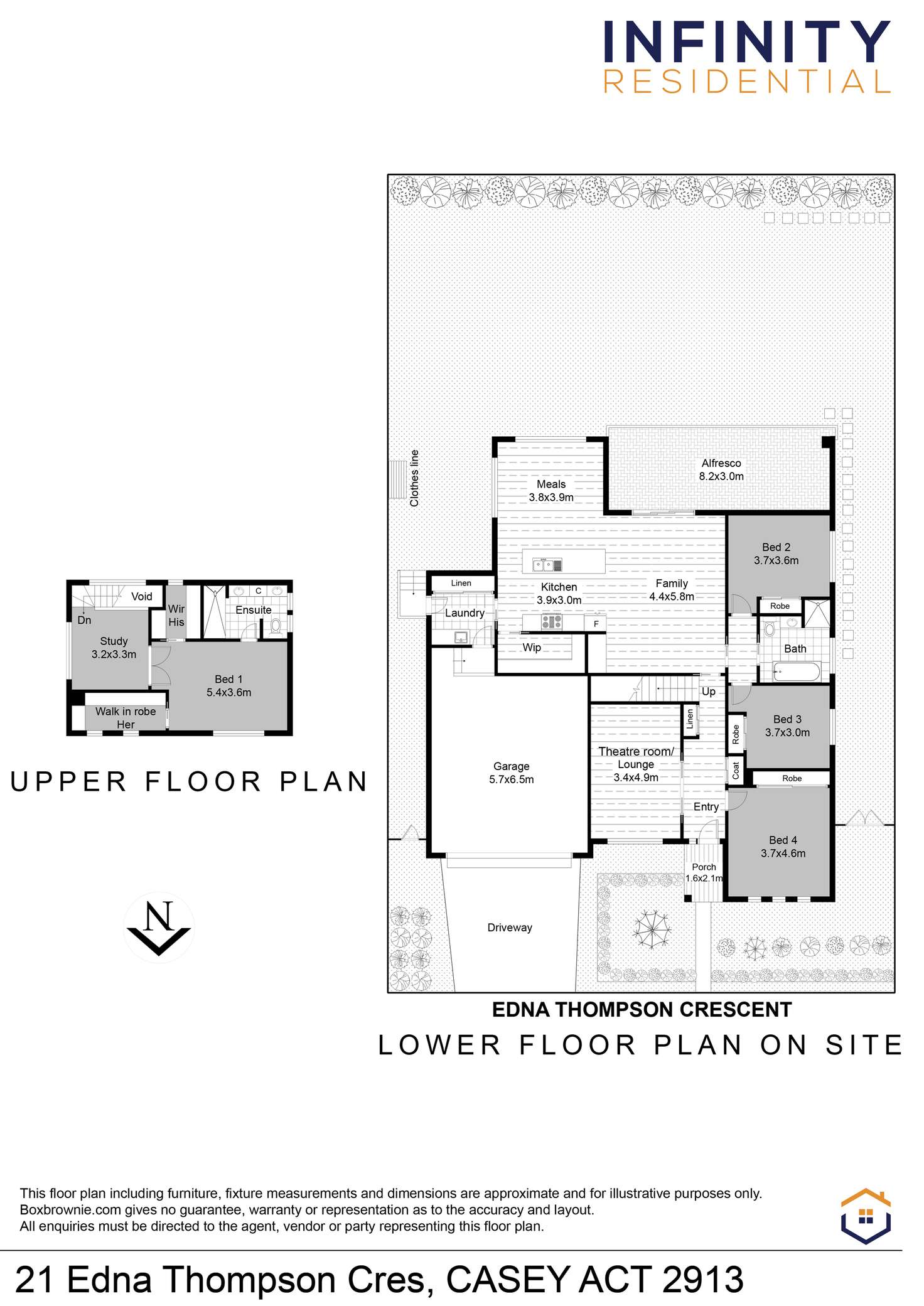 Floorplan of Homely house listing, 21 Edna Thompson Crescent, Casey ACT 2913