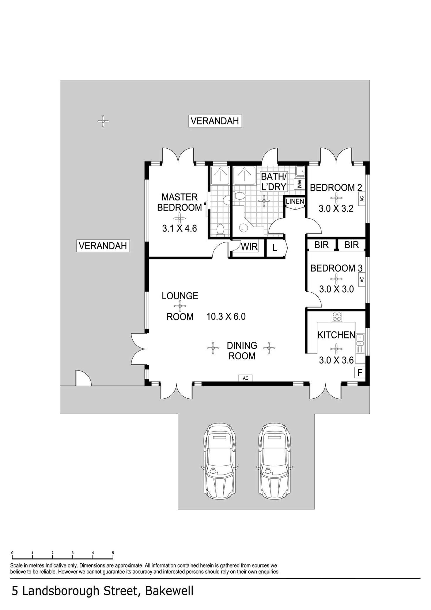 Floorplan of Homely house listing, 5 Landsborough St, Bakewell NT 832