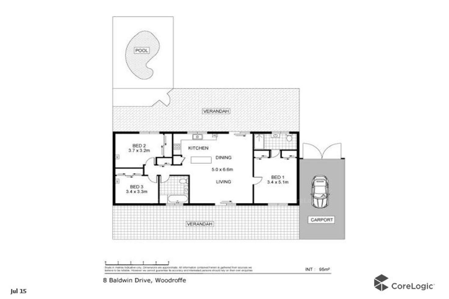 Floorplan of Homely house listing, 8 Baldwin Drive, Woodroffe NT 830