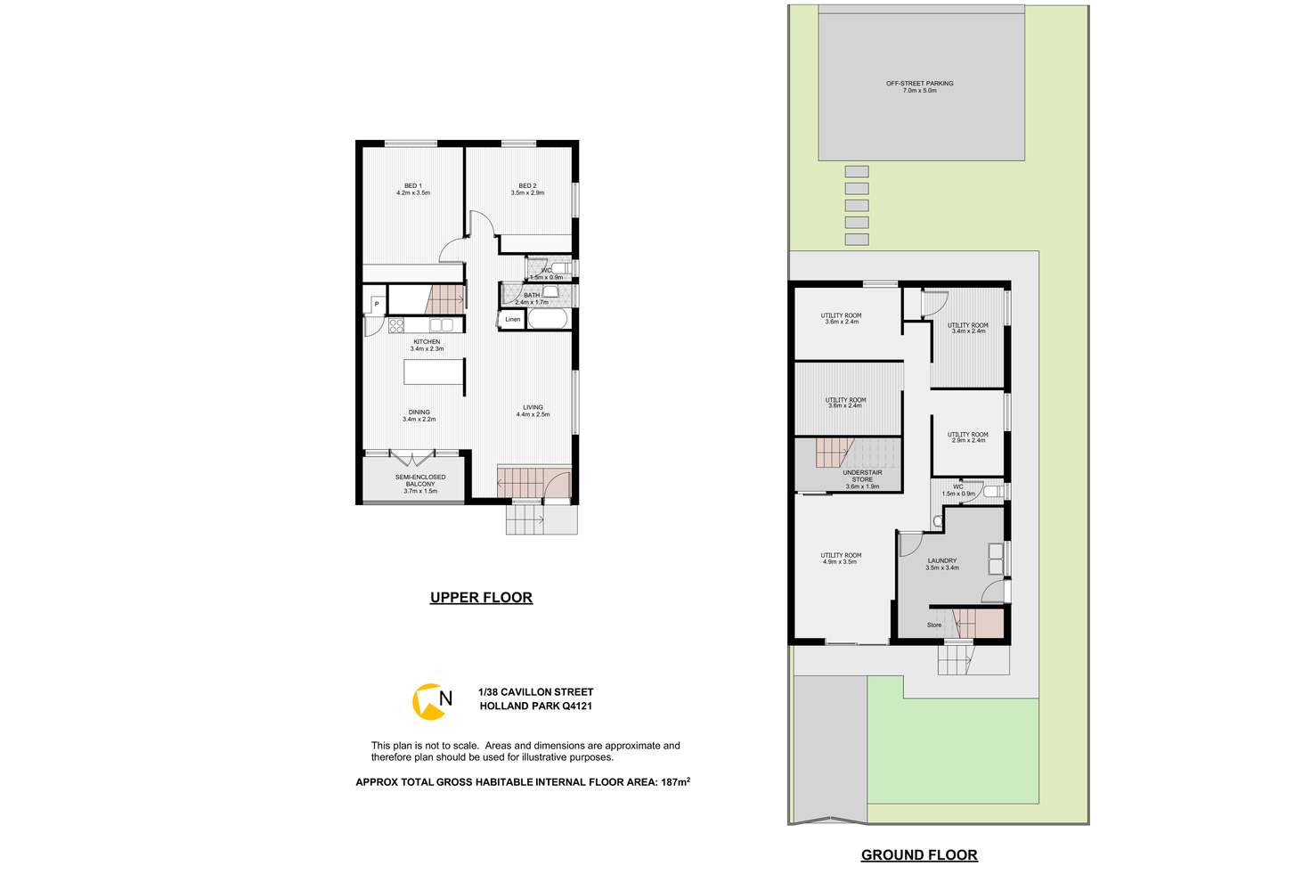 Floorplan of Homely house listing, 1/38 Cavillon Street, Holland Park QLD 4121