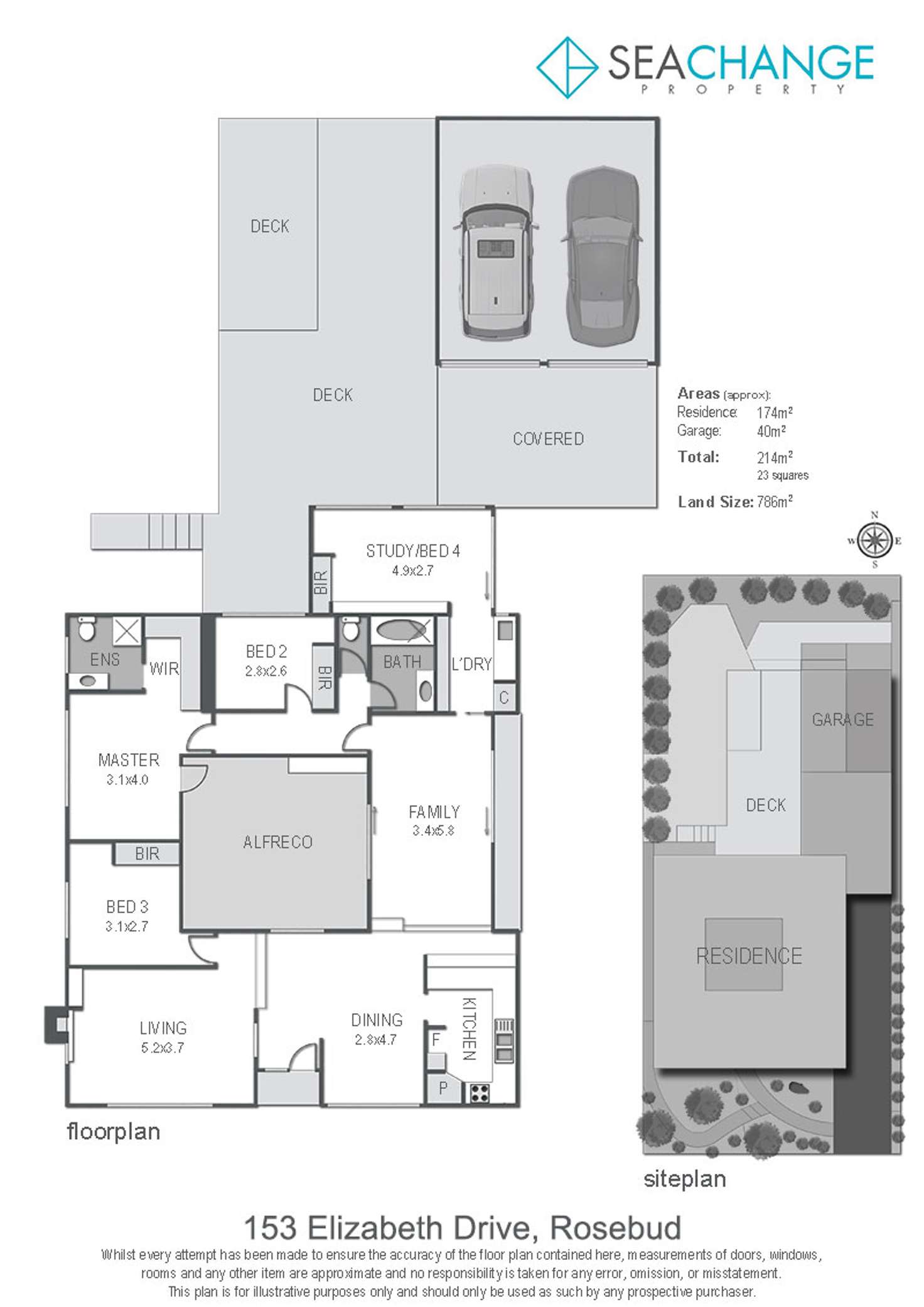 Floorplan of Homely house listing, 153 Elizabeth Drive, Rosebud VIC 3939