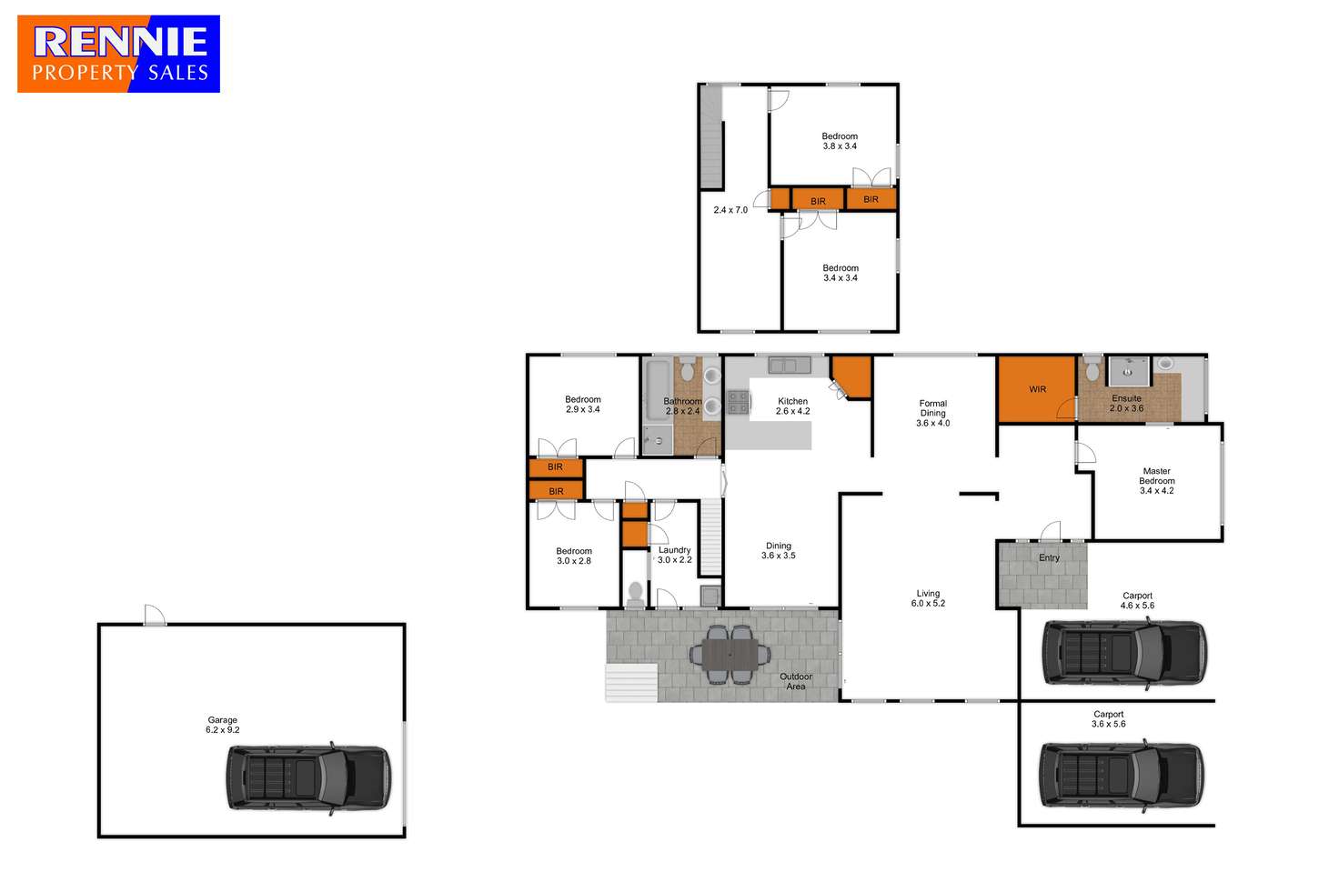 Floorplan of Homely house listing, 13 Vary Court, Churchill VIC 3842