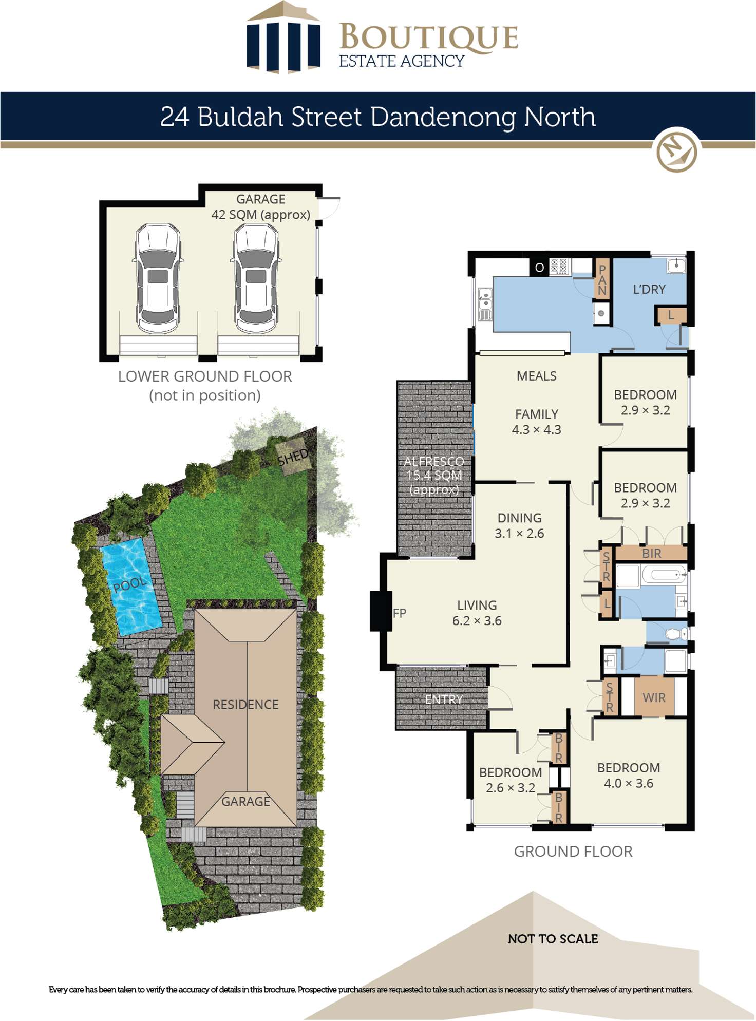Floorplan of Homely house listing, 24 Buldah Street, Dandenong North VIC 3175