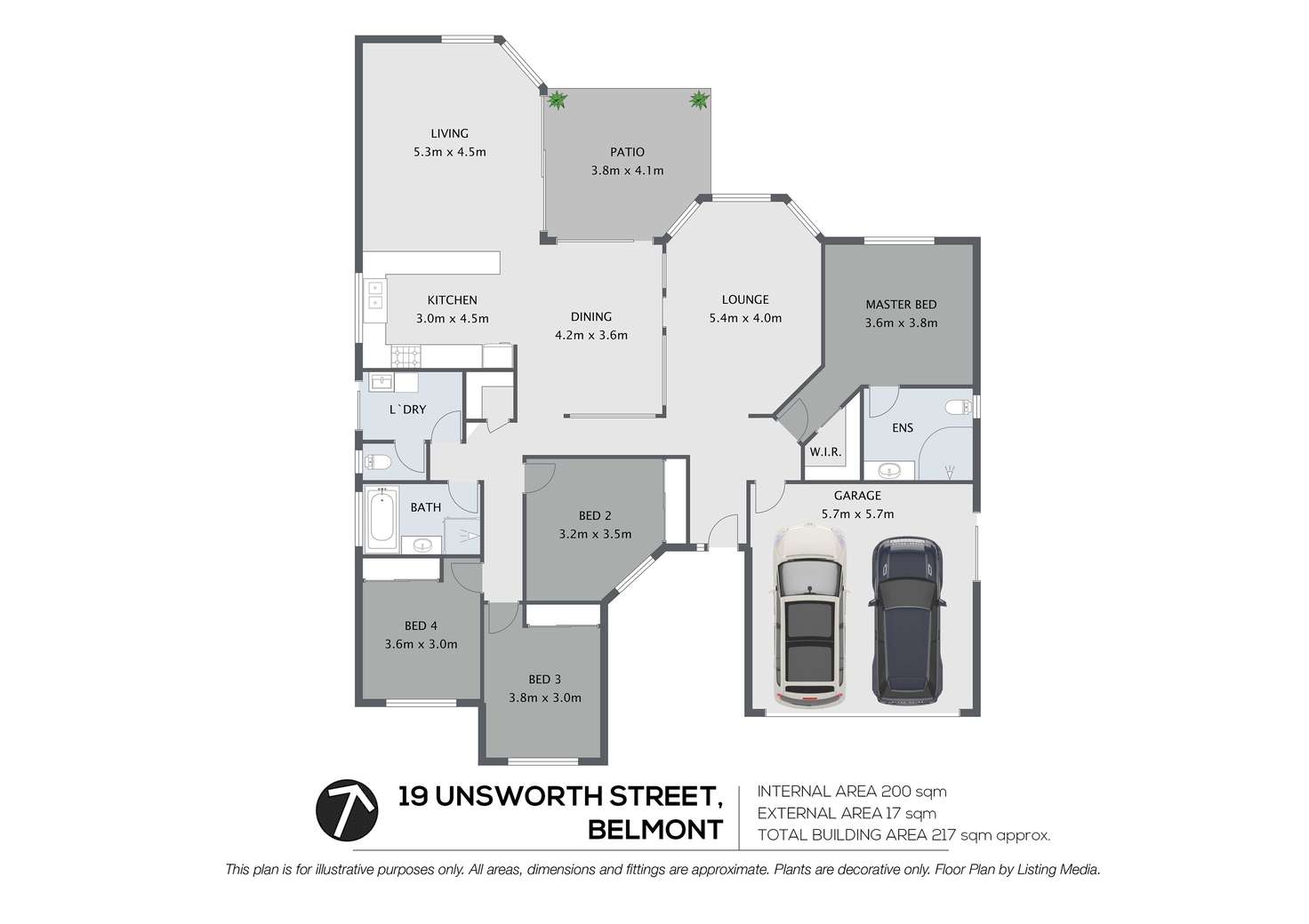Floorplan of Homely house listing, 19 Unsworth Street, Belmont QLD 4153