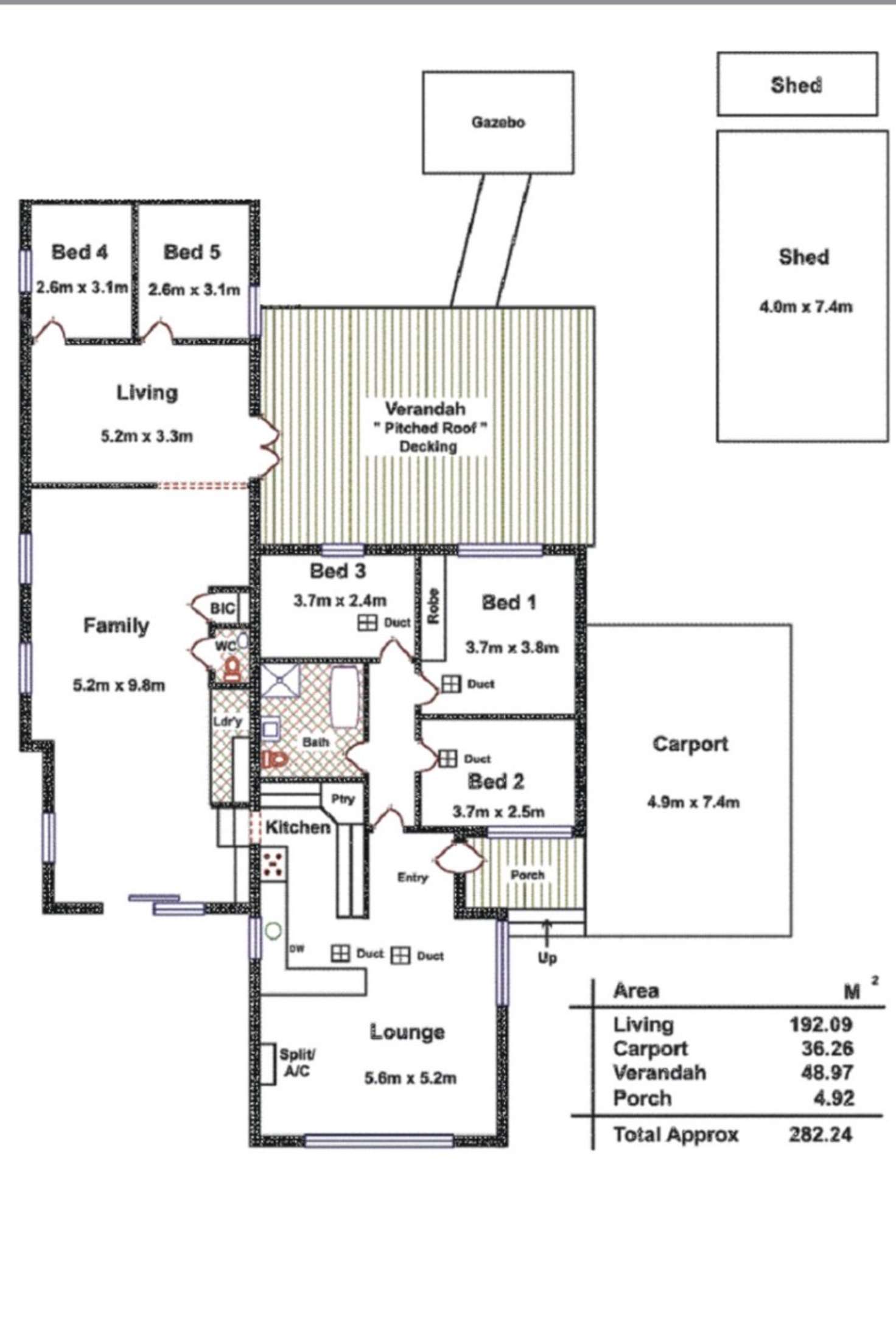 Floorplan of Homely house listing, 12 Redhill Road, Para Vista SA 5093