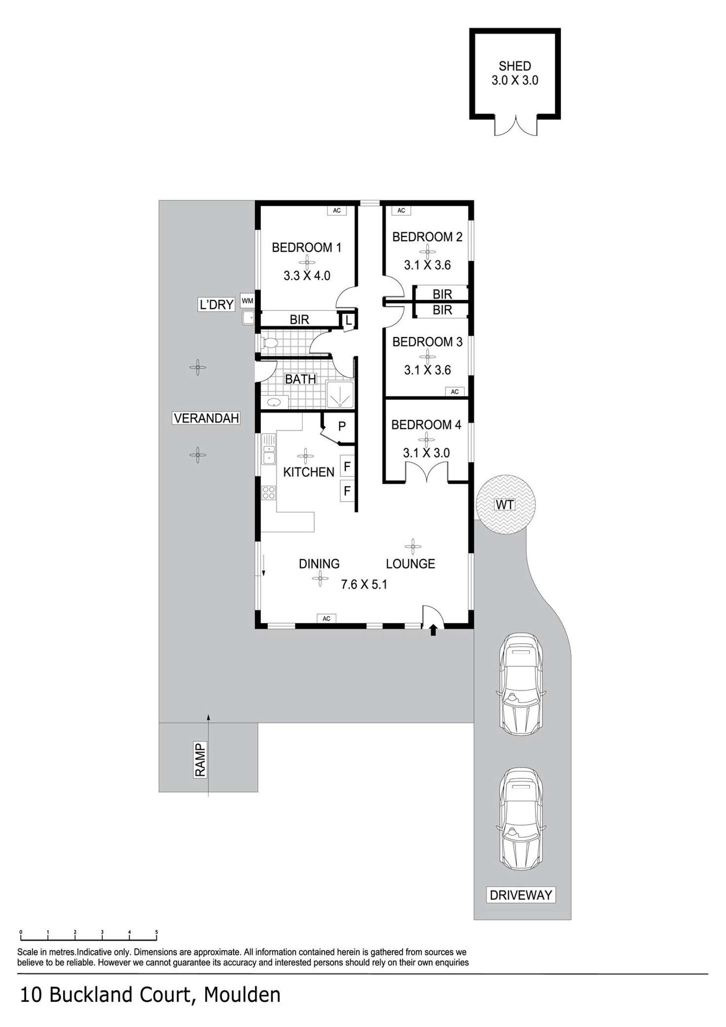 Floorplan of Homely house listing, 10 Buckland Court, Moulden NT 830