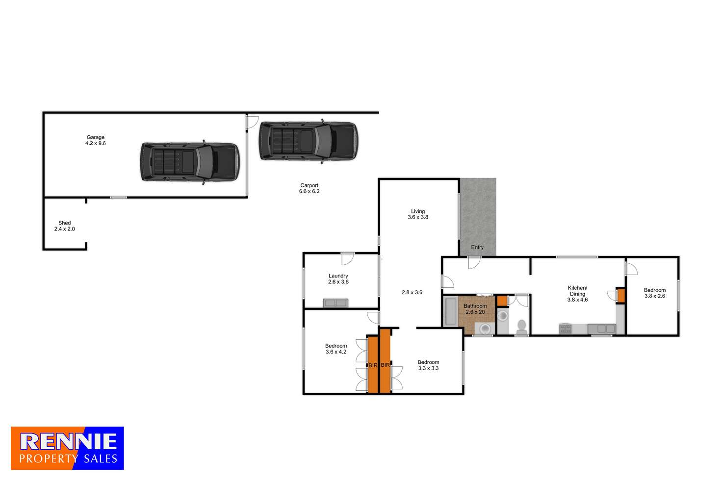 Floorplan of Homely house listing, 2 Shaw Street, Morwell VIC 3840