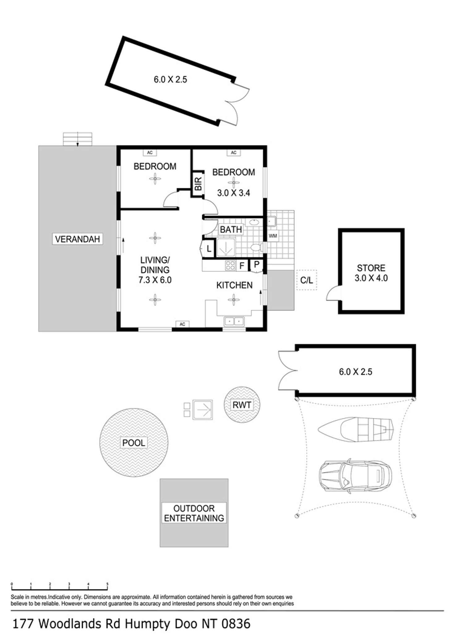 Floorplan of Homely house listing, 177 Woodlands Road, Humpty Doo NT 836