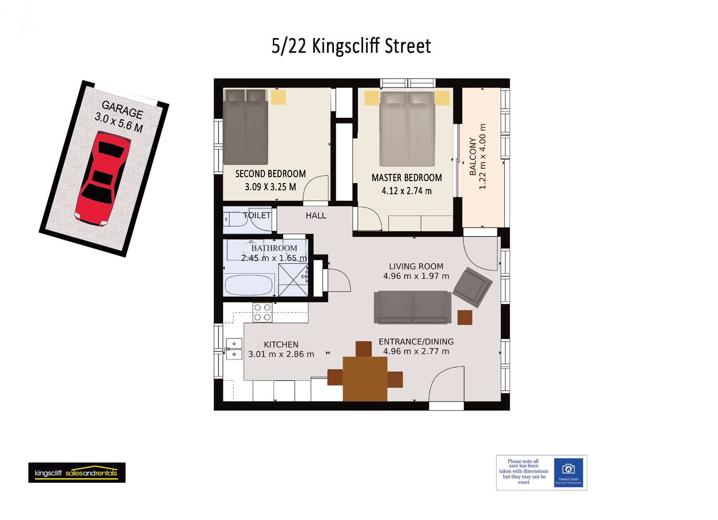 Floorplan of Homely apartment listing, 5/22 Kingscliff Street, Kingscliff NSW 2487