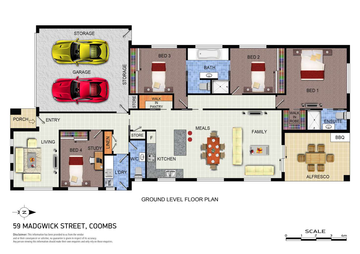 Floorplan of Homely house listing, 59 MADGWICK STREET, Coombs ACT 2611