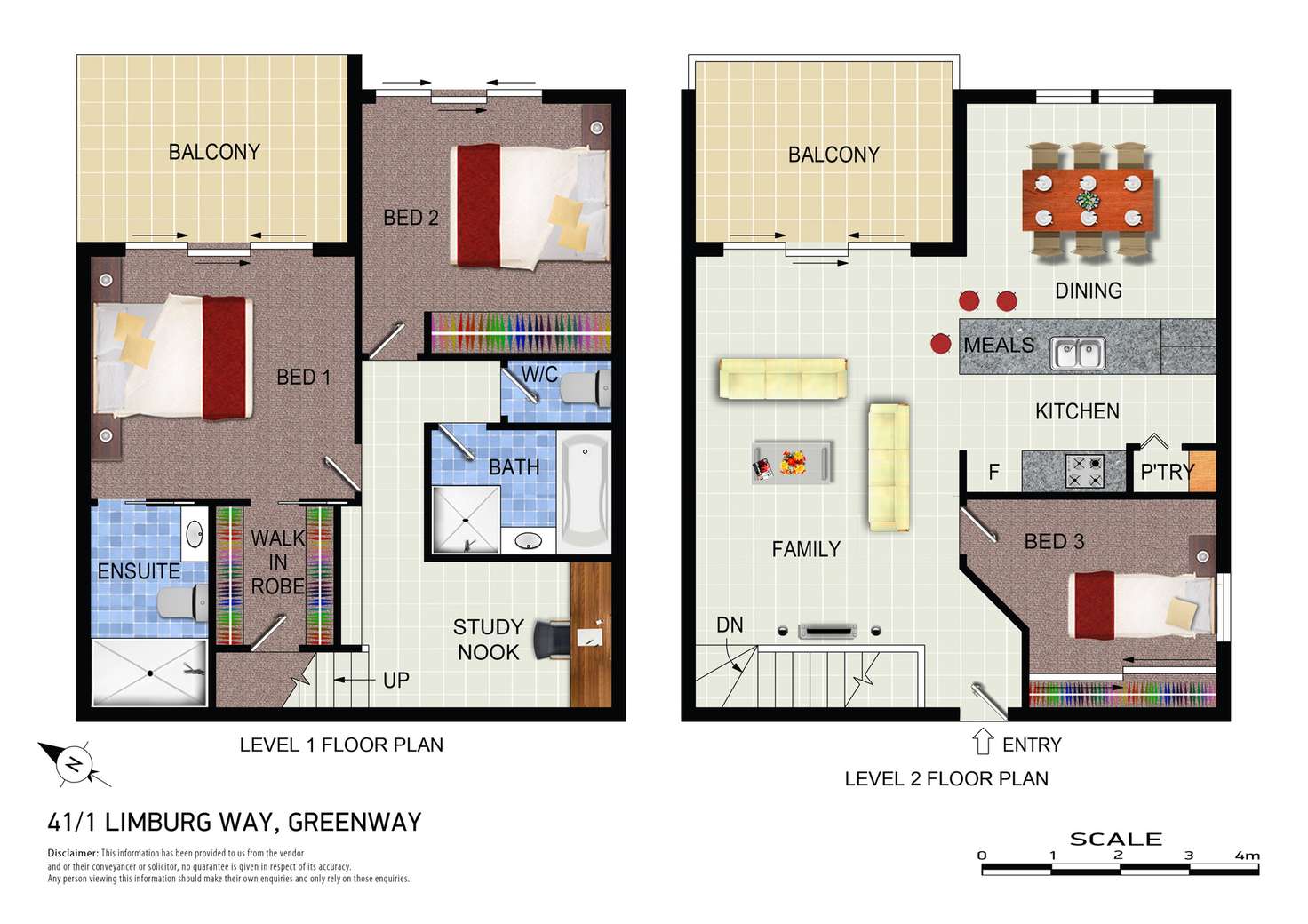 Floorplan of Homely apartment listing, 41/1 Limburg Way, Greenway ACT 2900