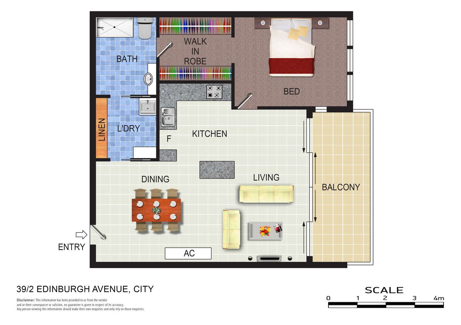 Floorplan of Homely apartment listing, 39/2 EDINBURGH AVENUE, City ACT 2601