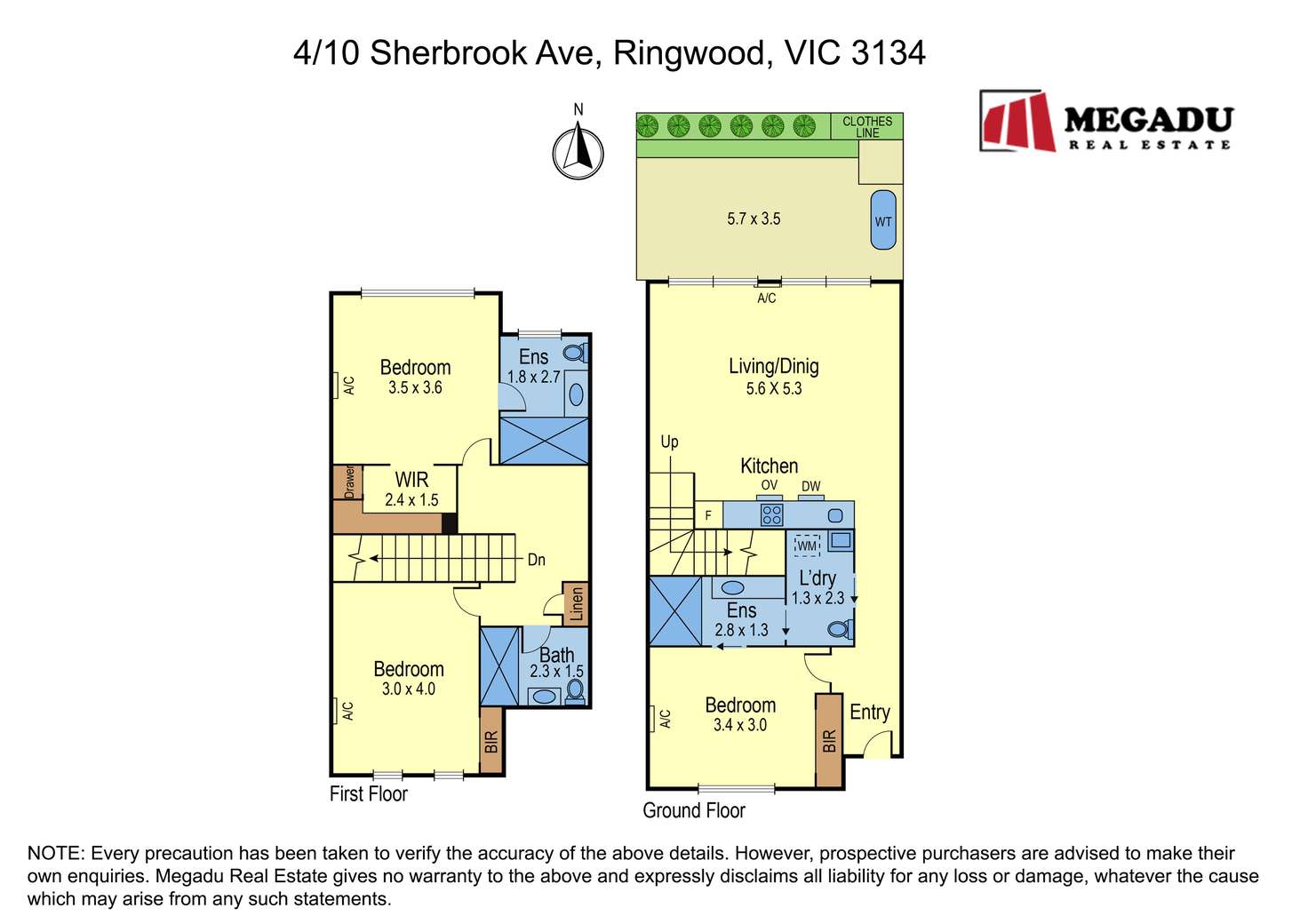 Floorplan of Homely townhouse listing, 4/10 Sherbrook Avenue, Ringwood VIC 3134