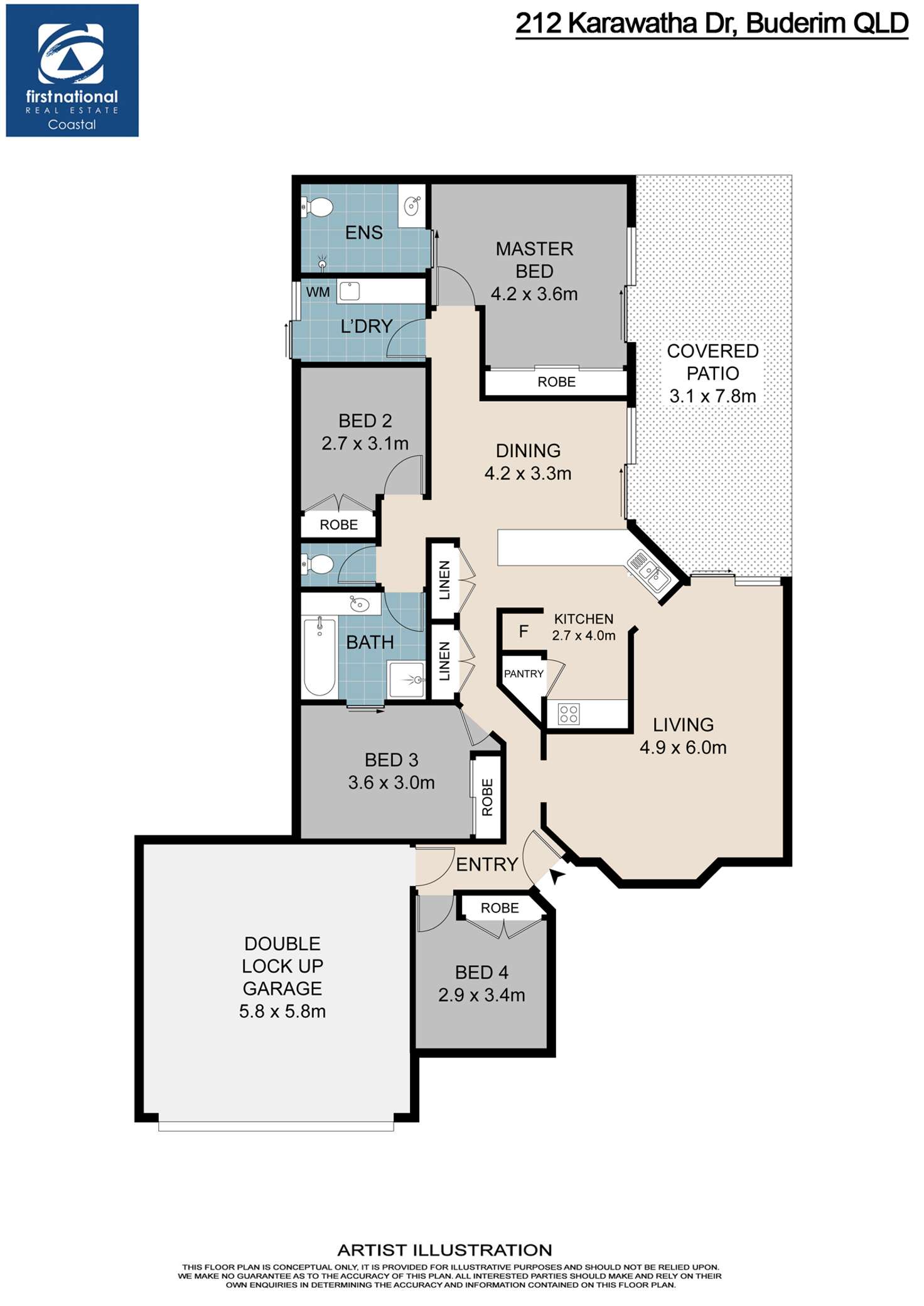 Floorplan of Homely house listing, 212 Karawatha Drive, Buderim QLD 4556