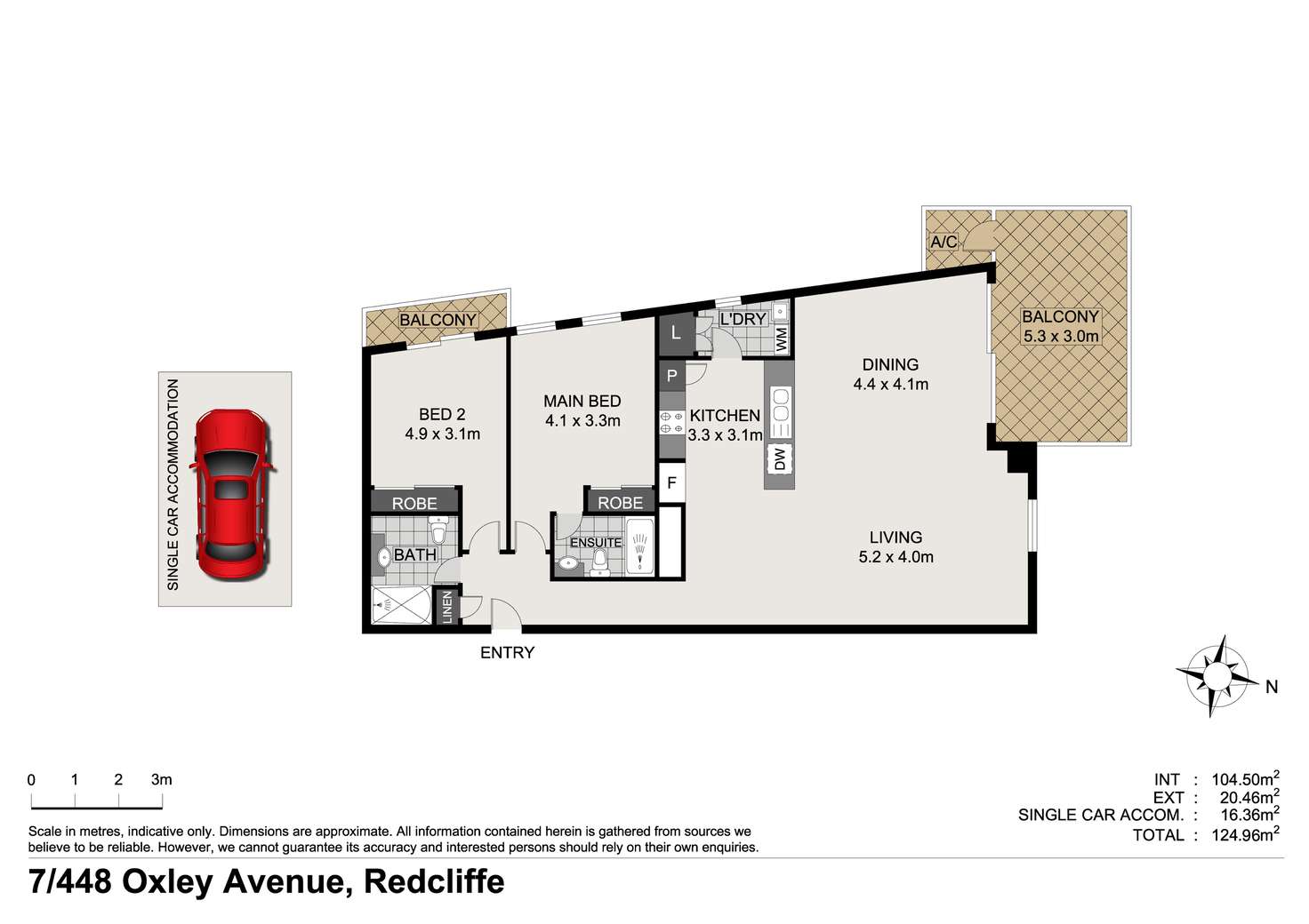 Floorplan of Homely apartment listing, 7/448 Oxley Avenue, Redcliffe QLD 4020