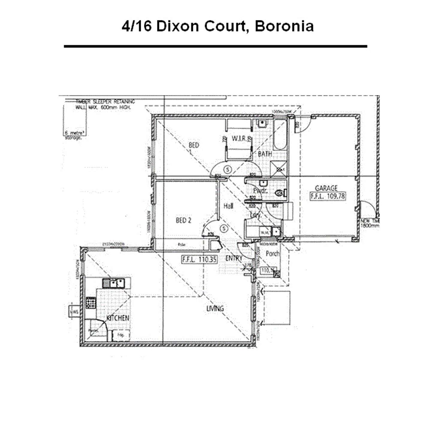 Floorplan of Homely unit listing, 4/16 Dixon Court, Boronia VIC 3155