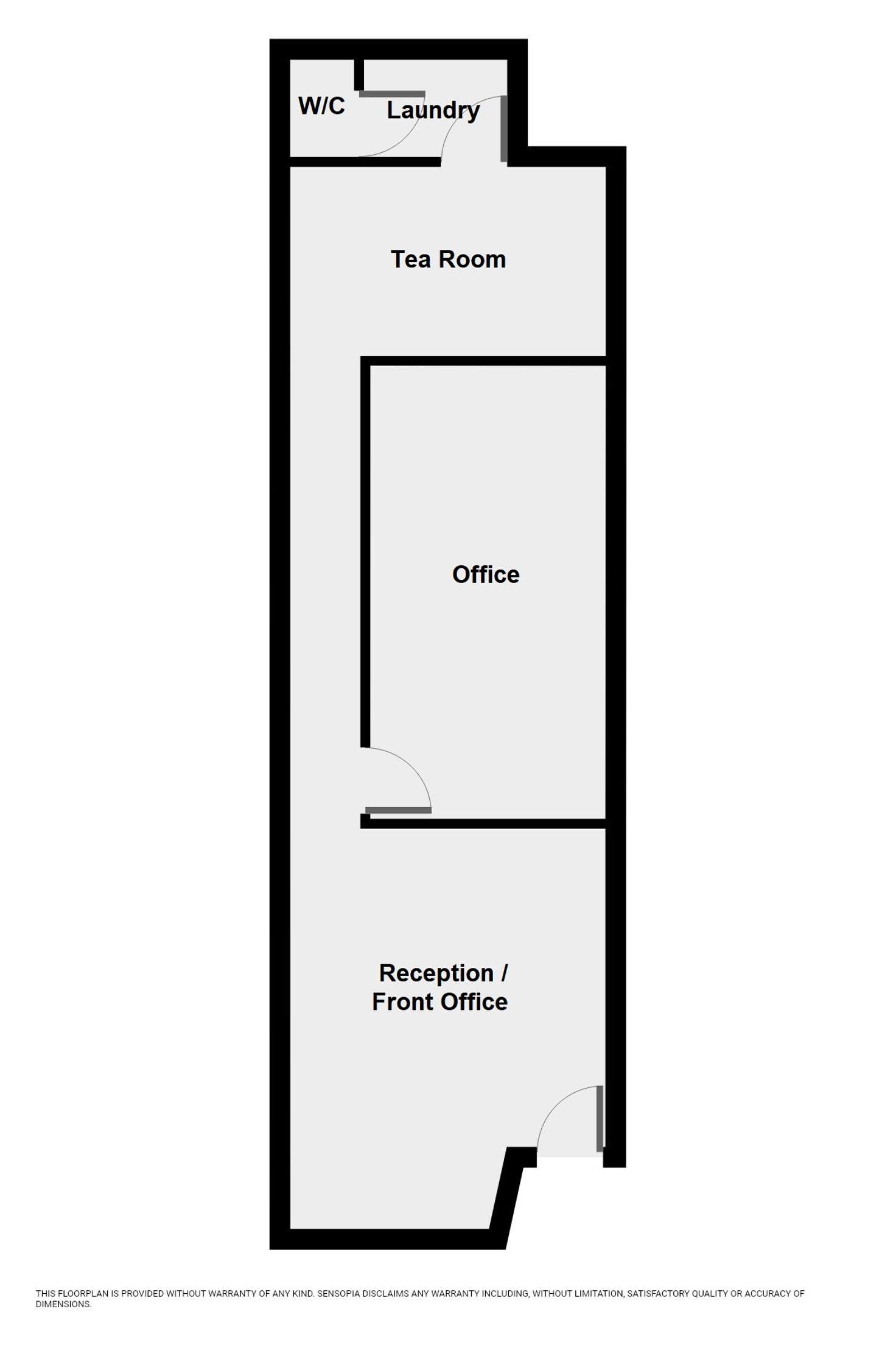 Floorplan of Homely studio listing, 28 Commercial Street East, Kaniva VIC 3419