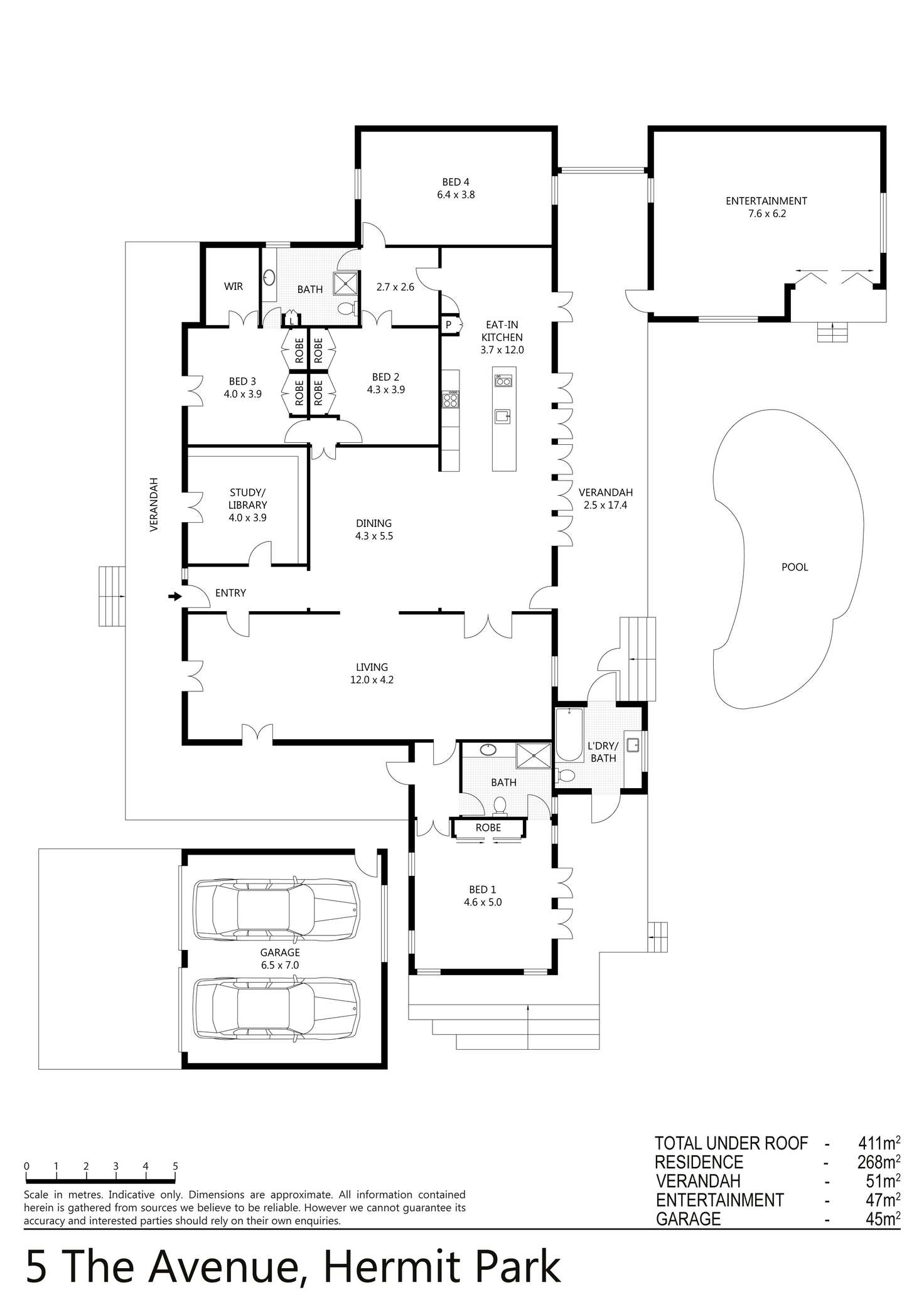 Floorplan of Homely house listing, 5 The Avenue, Hermit Park QLD 4812