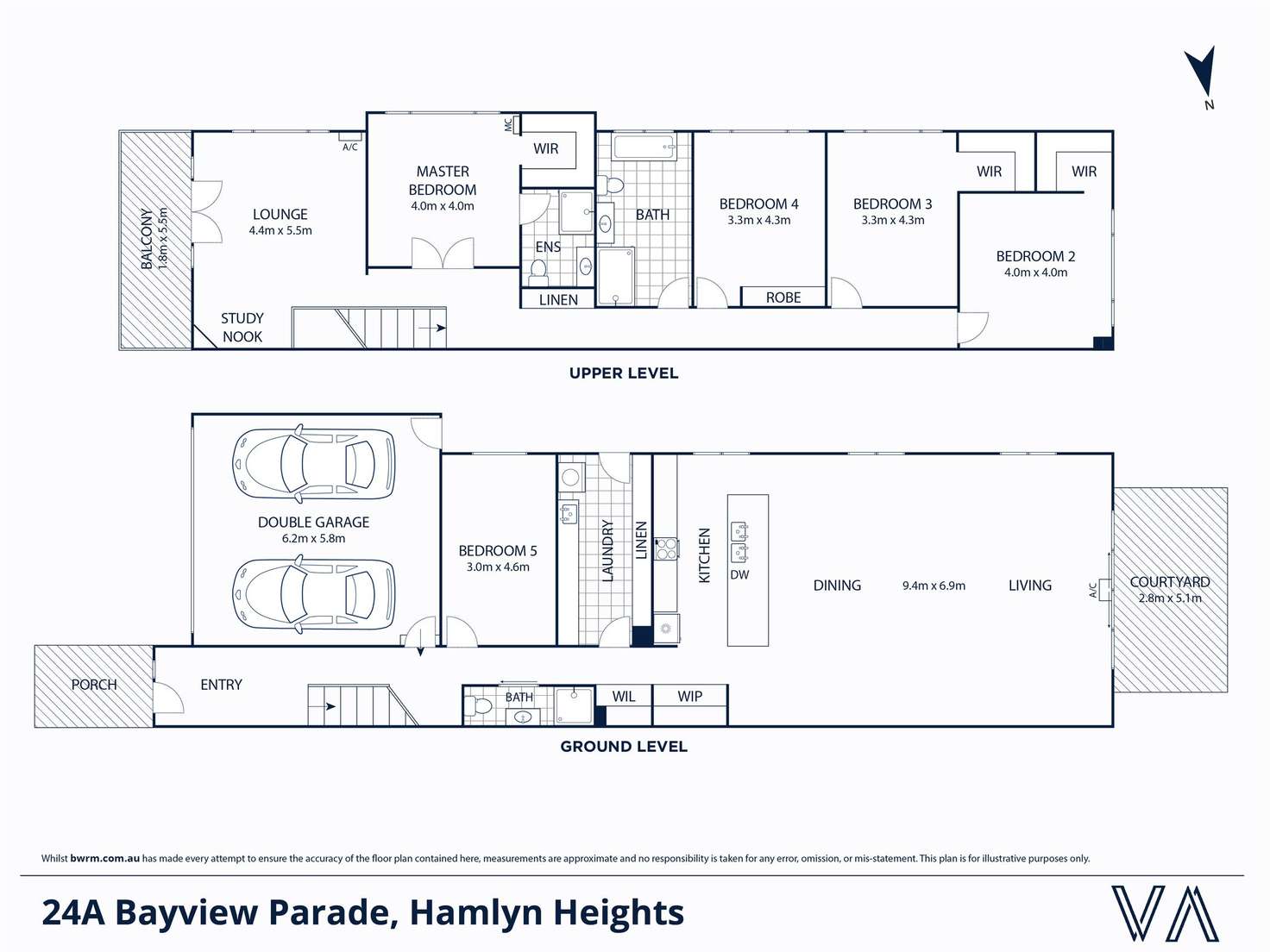 Floorplan of Homely house listing, 24a Bayview Parade, Hamlyn Heights VIC 3215