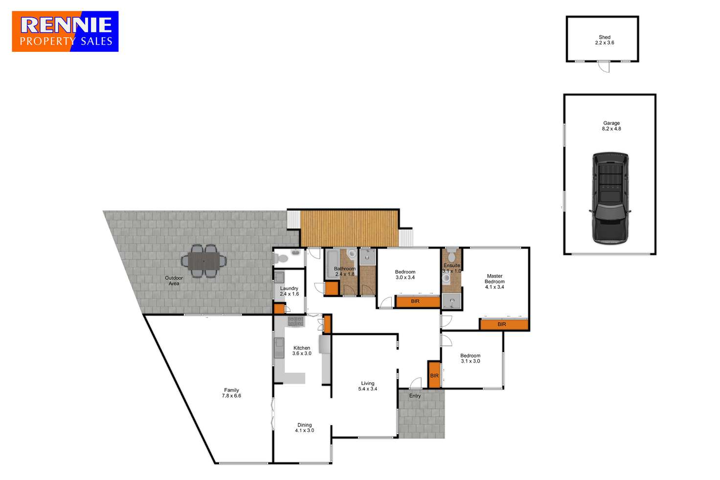 Floorplan of Homely house listing, 5 Blackwood Place, Morwell VIC 3840