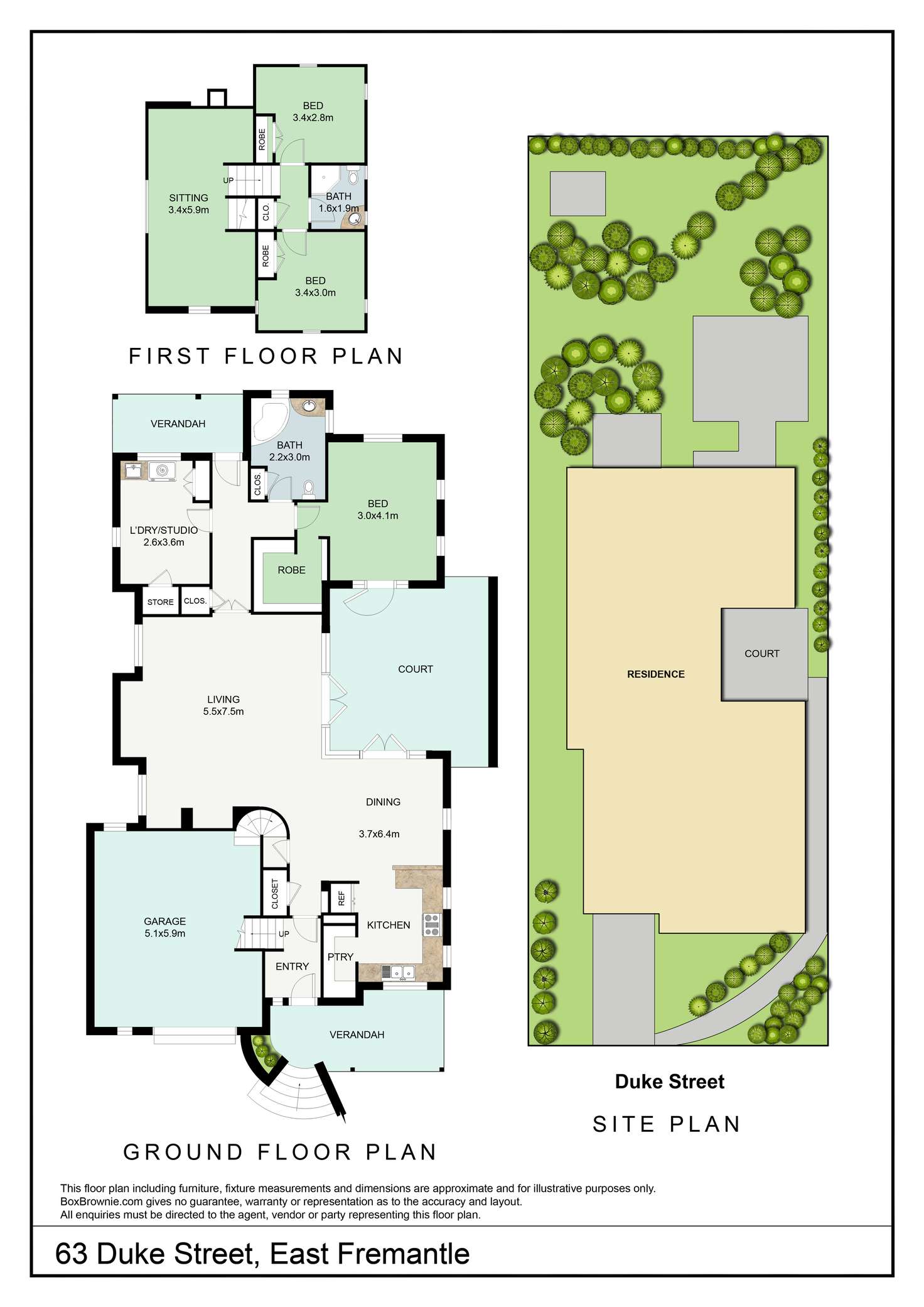 Floorplan of Homely house listing, 63 Duke Street, East Fremantle WA 6158