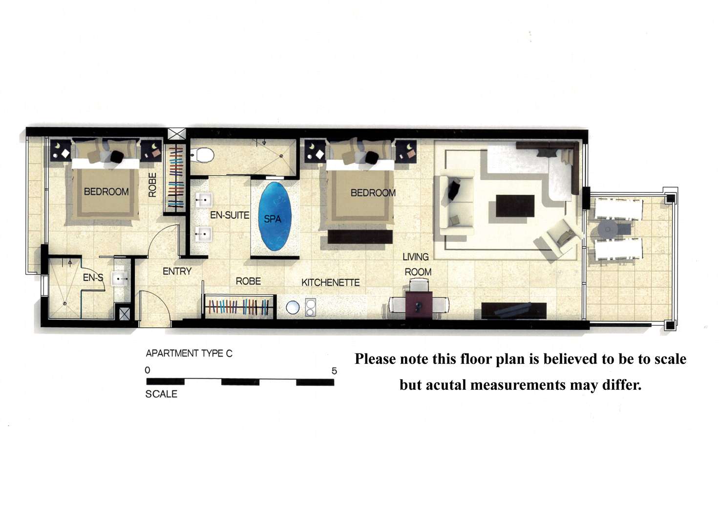 Floorplan of Homely unit listing, Lot 82 Unit 308/9-13 Dianella Drive, Casuarina NSW 2487
