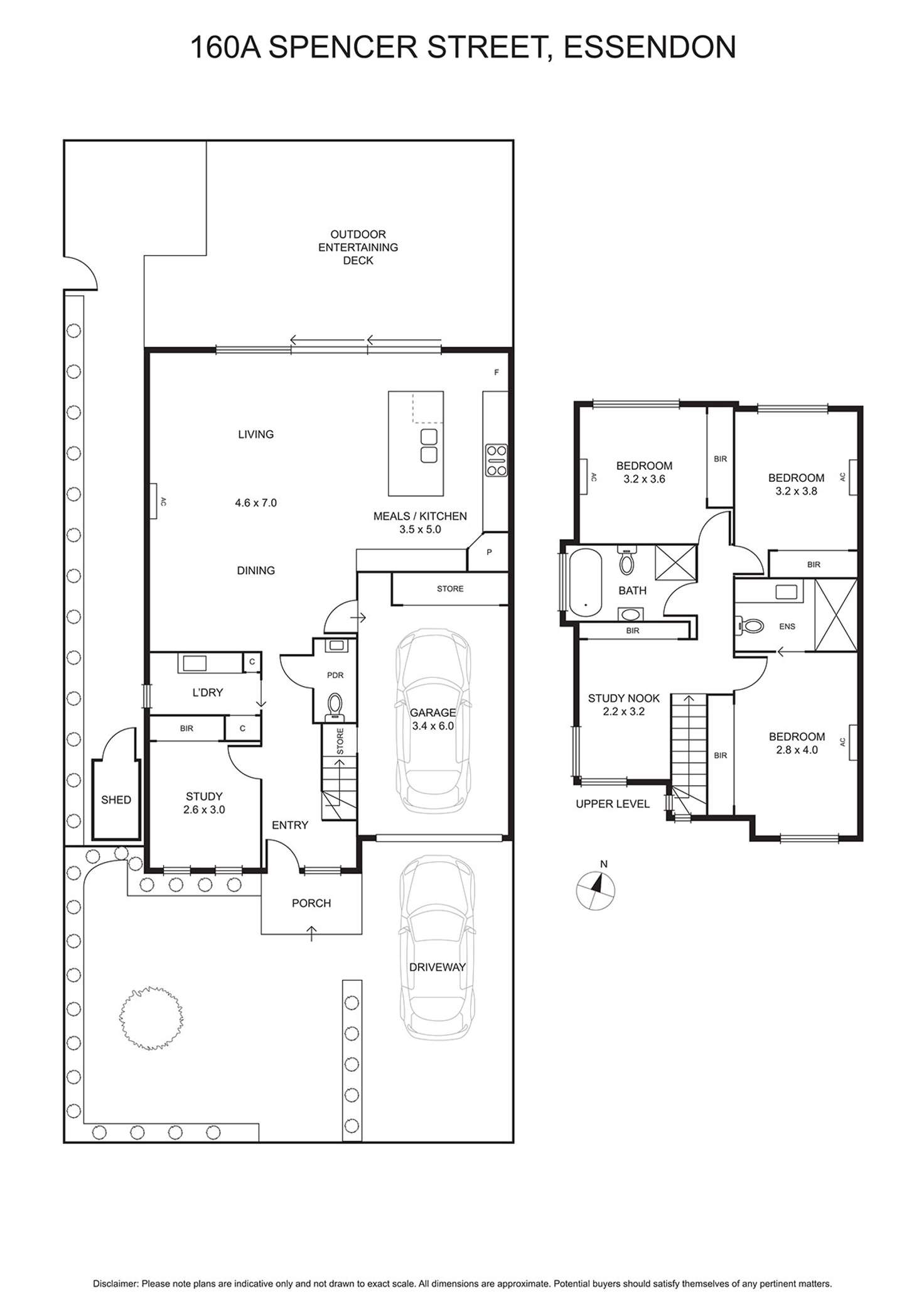 Floorplan of Homely townhouse listing, 160a Spencer Street, Essendon VIC 3040