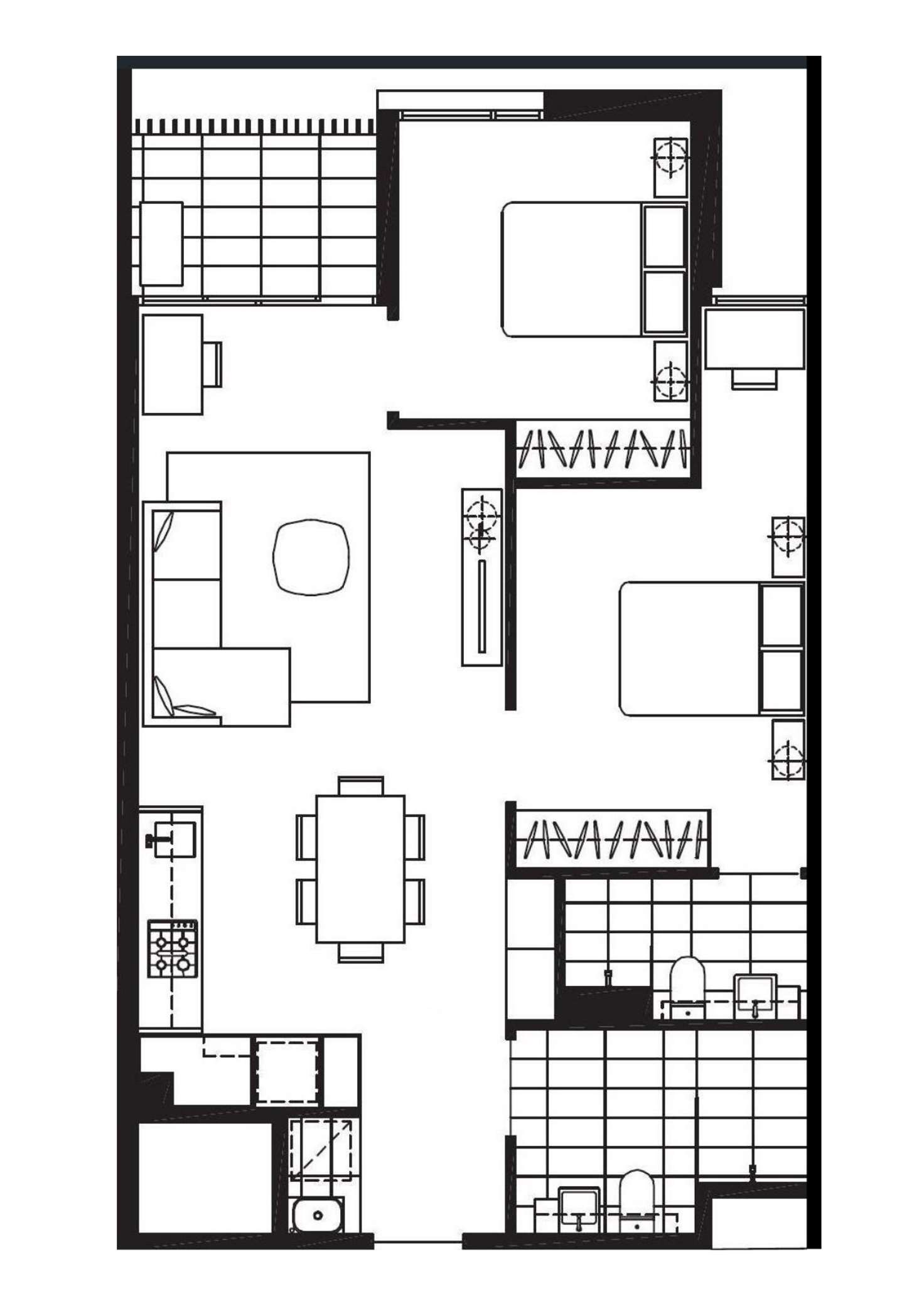 Floorplan of Homely apartment listing, 215/67 Galada Avenue, Parkville VIC 3052