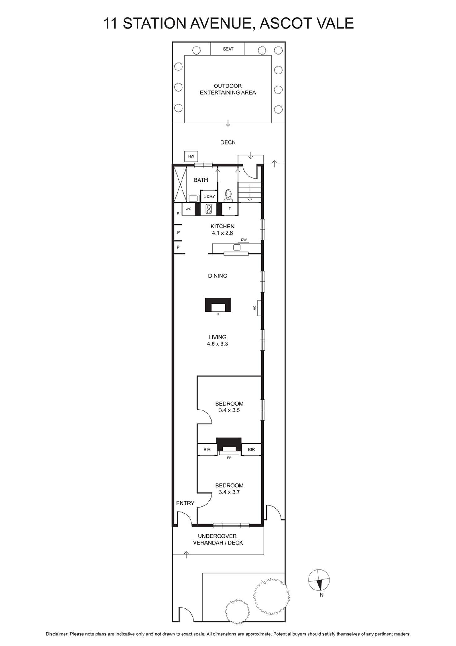 Floorplan of Homely house listing, 11 Station Avenue, Ascot Vale VIC 3032