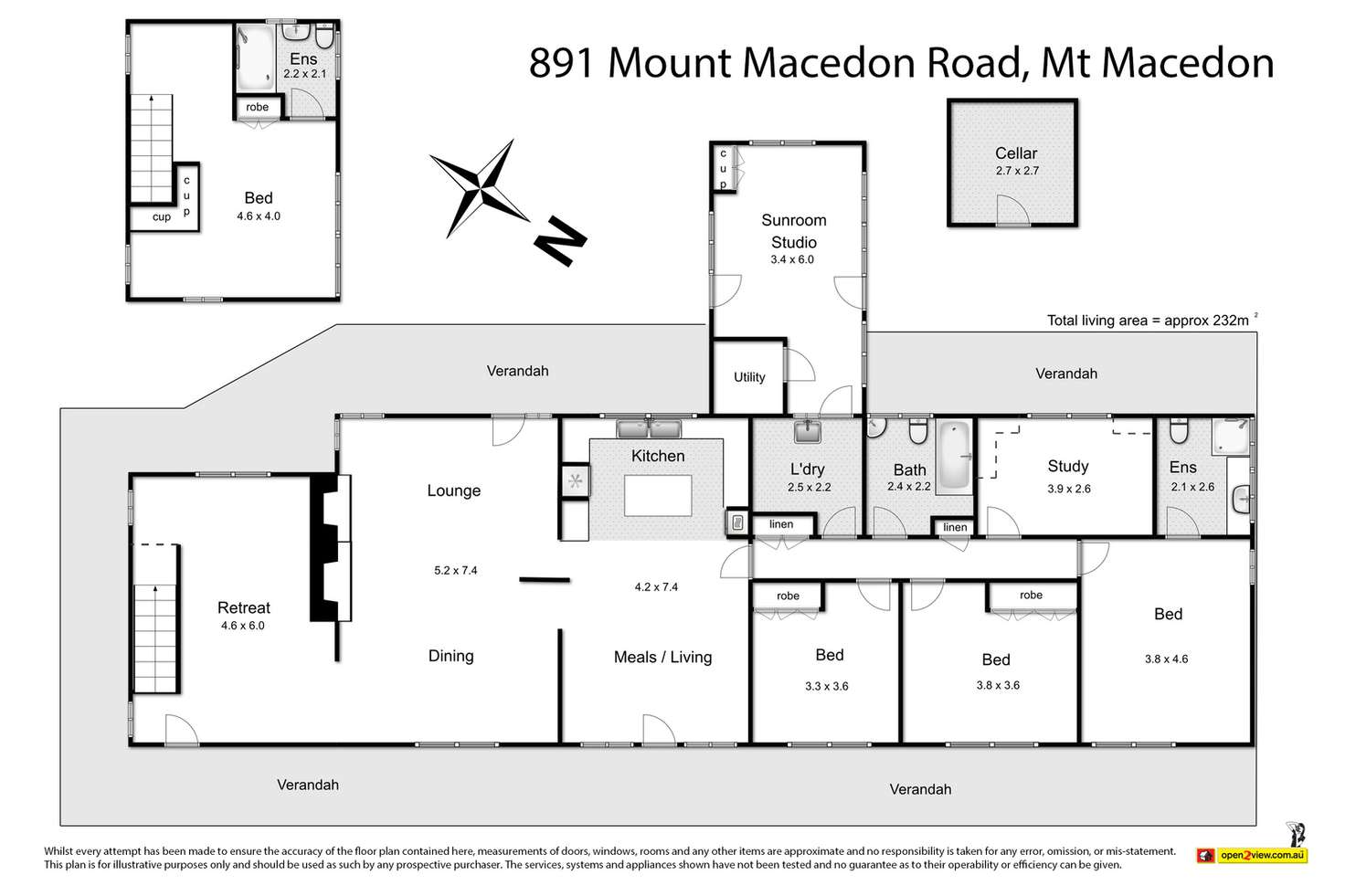 Floorplan of Homely house listing, 891 Mount Macedon Road, Mount Macedon VIC 3441
