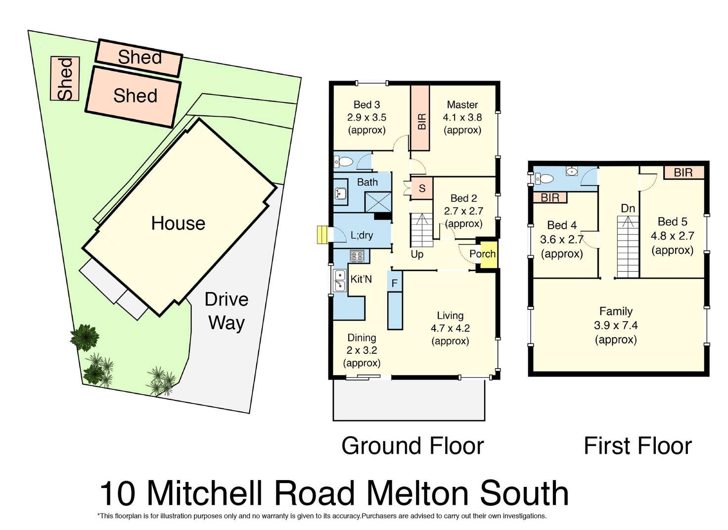 Floorplan of Homely house listing, 10 Mitchell Road, Melton South VIC 3338