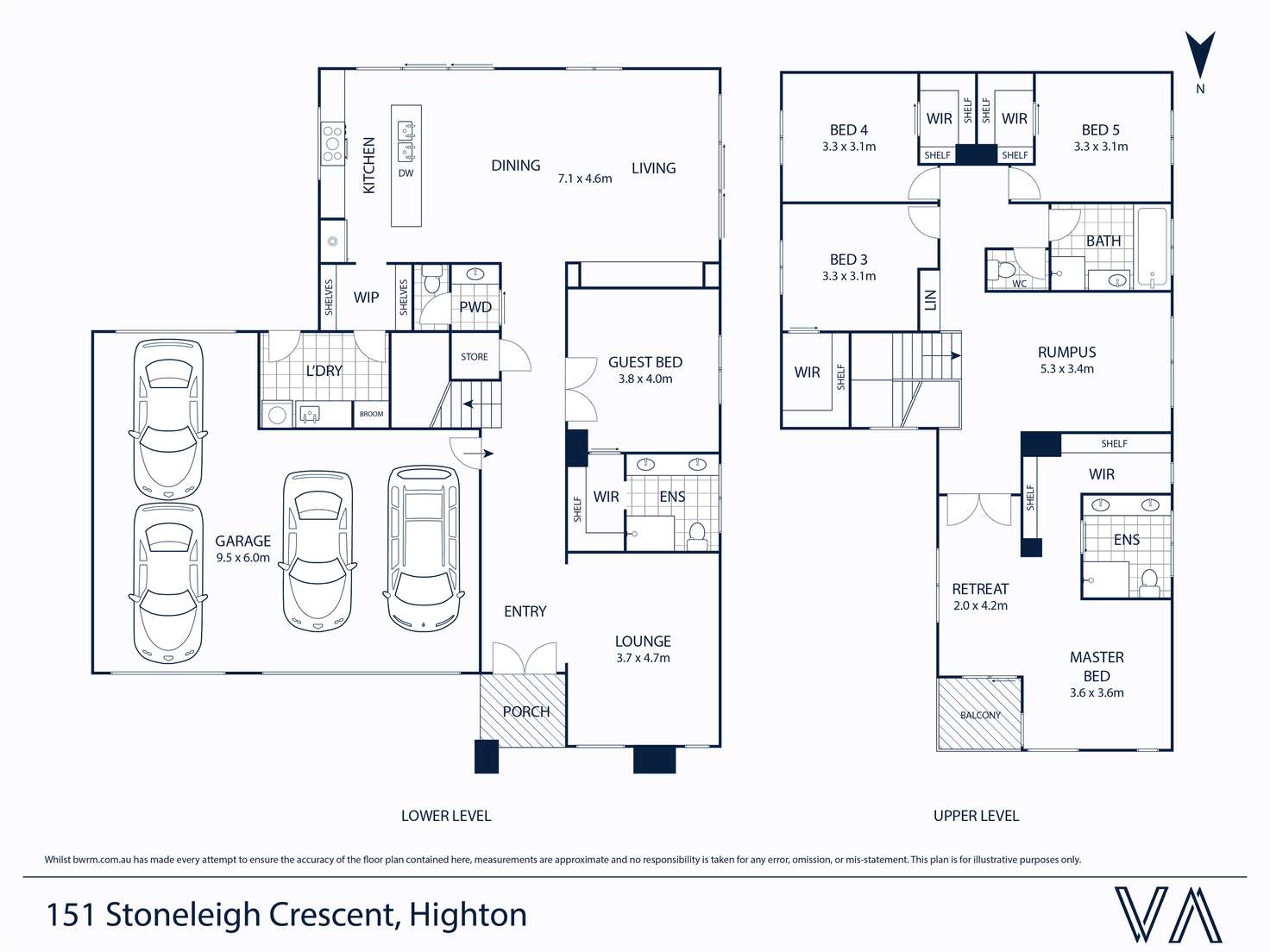 Floorplan of Homely house listing, 151 Stoneleigh Crescent, Highton VIC 3216