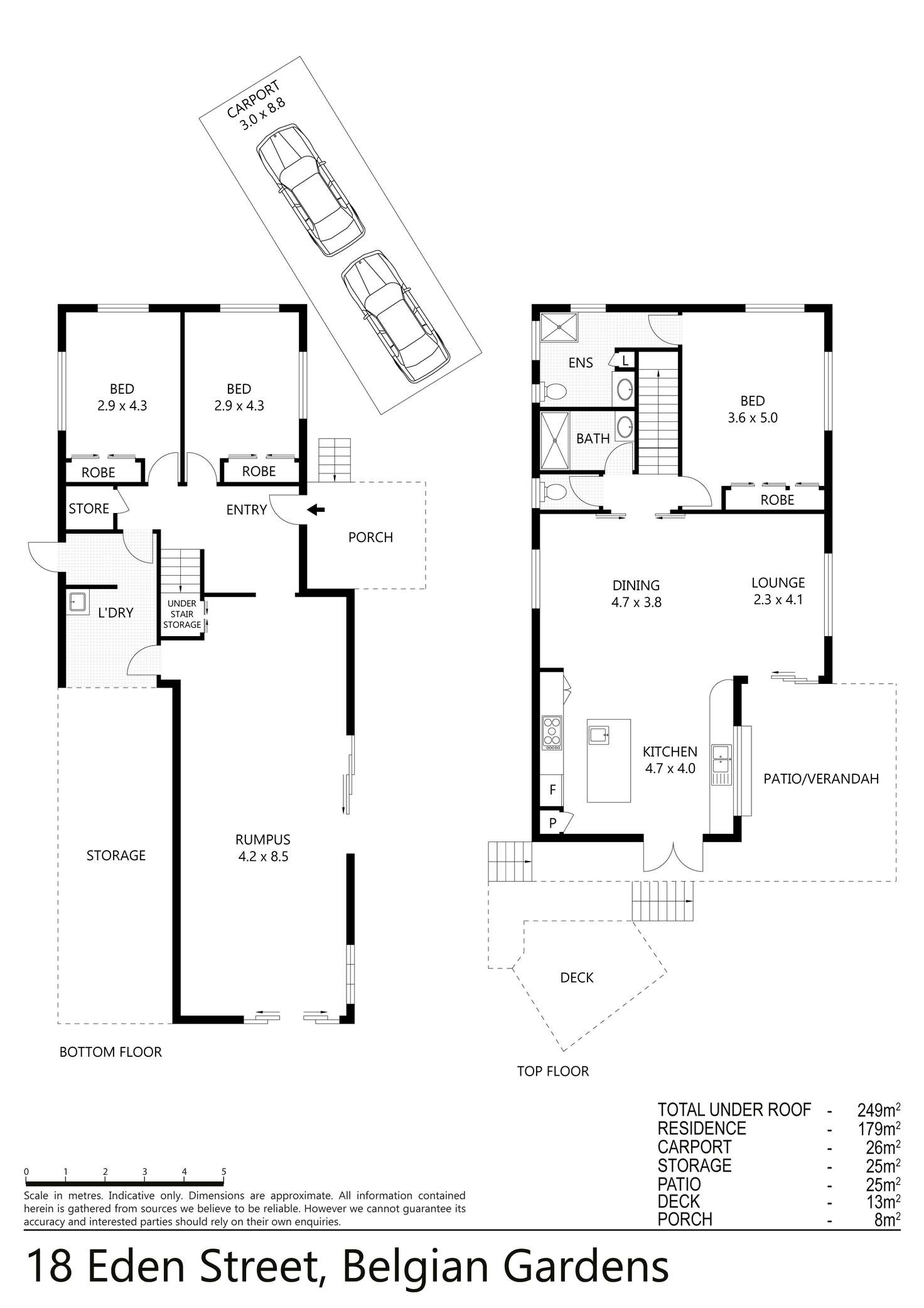 Floorplan of Homely house listing, 18 Eden Street, Belgian Gardens QLD 4810